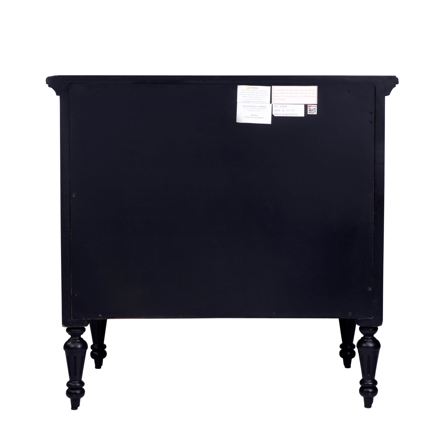 Easterbrook 4 Drawer Chest in Black 9306295