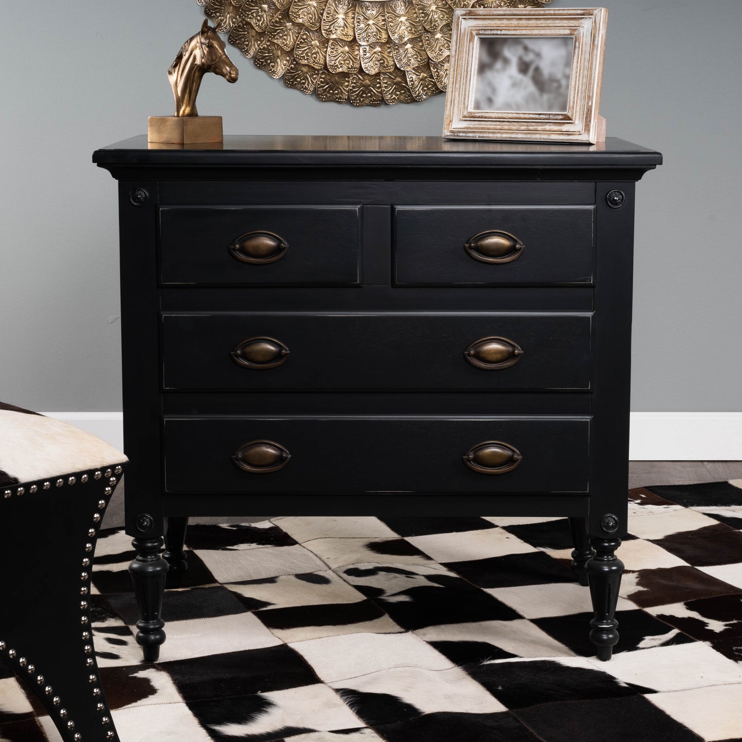 Easterbrook 4 Drawer Chest in Black 9306295