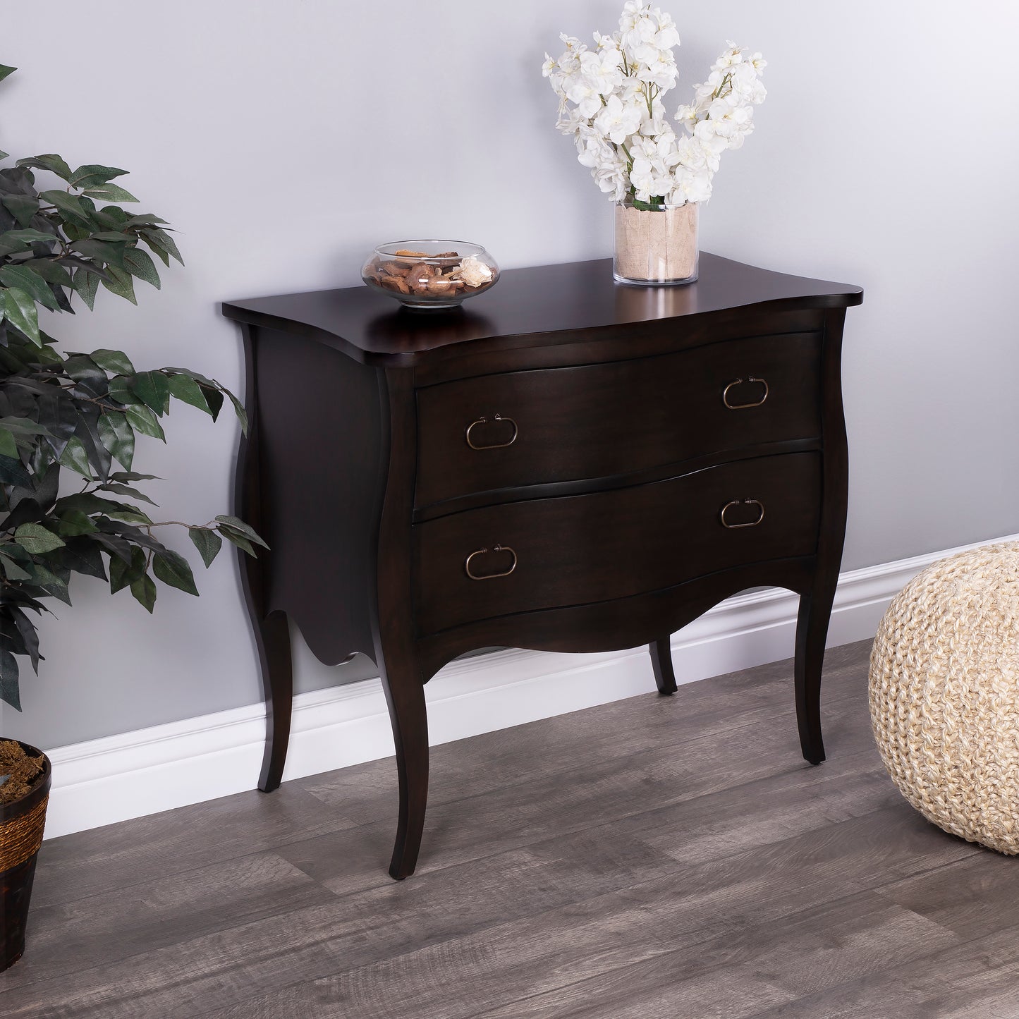 Rochelle 2 Drawer Chest in Dark Brown 9307117