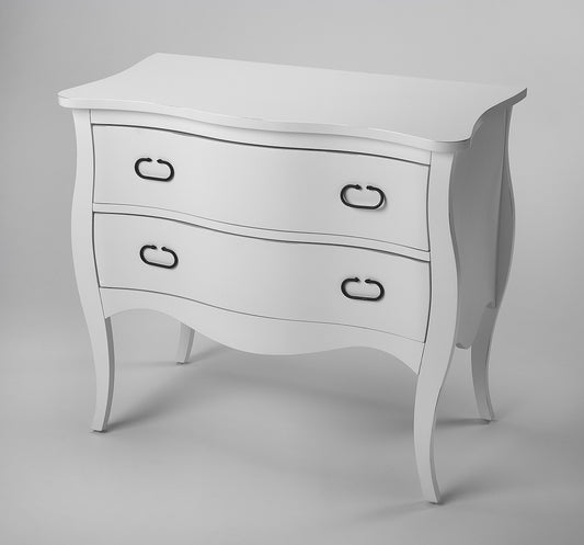 Rochelle 2 Drawer Chest in White 9307288