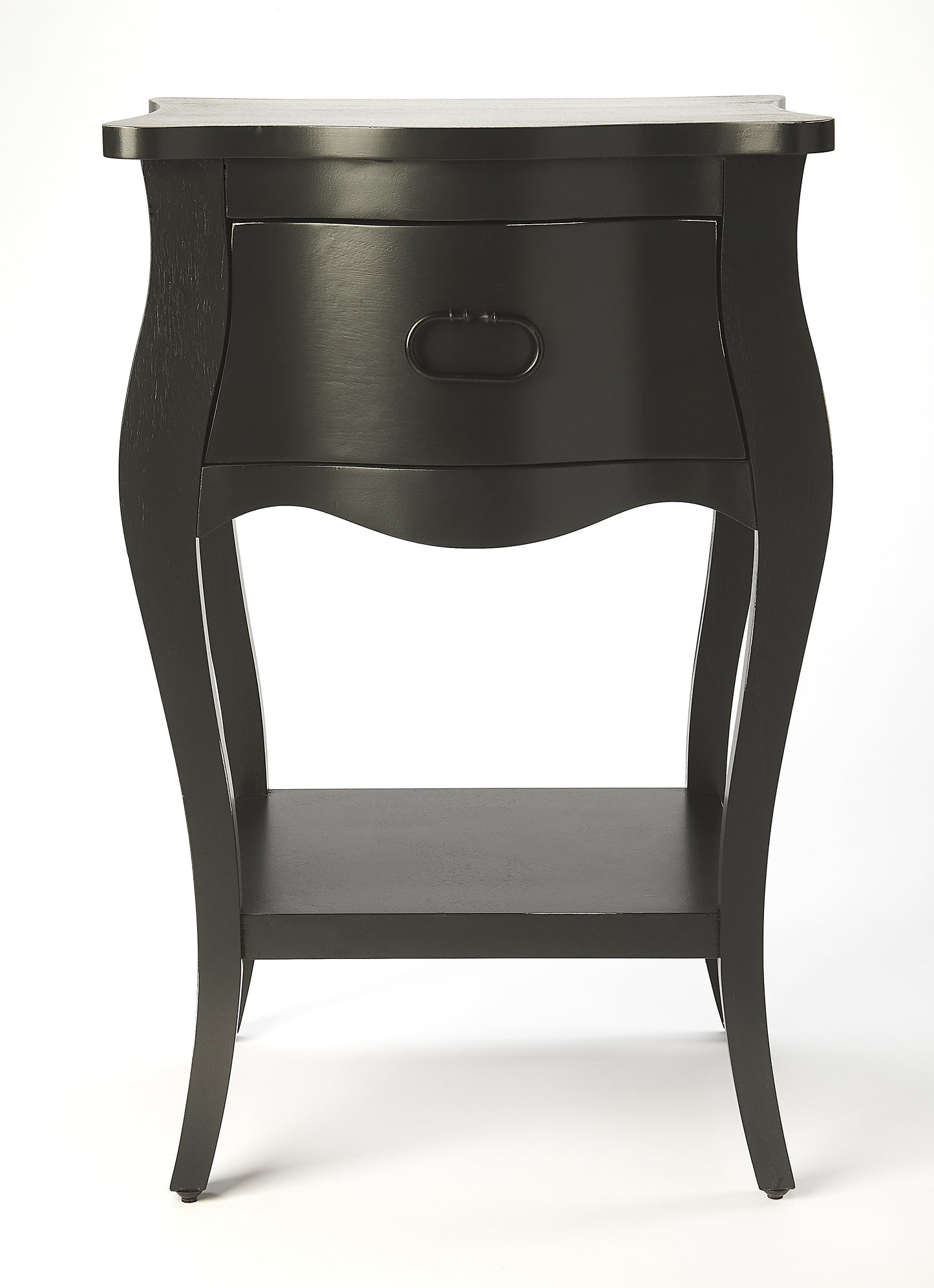 Rochelle 1 Drawer Nightstand in Black 9308295