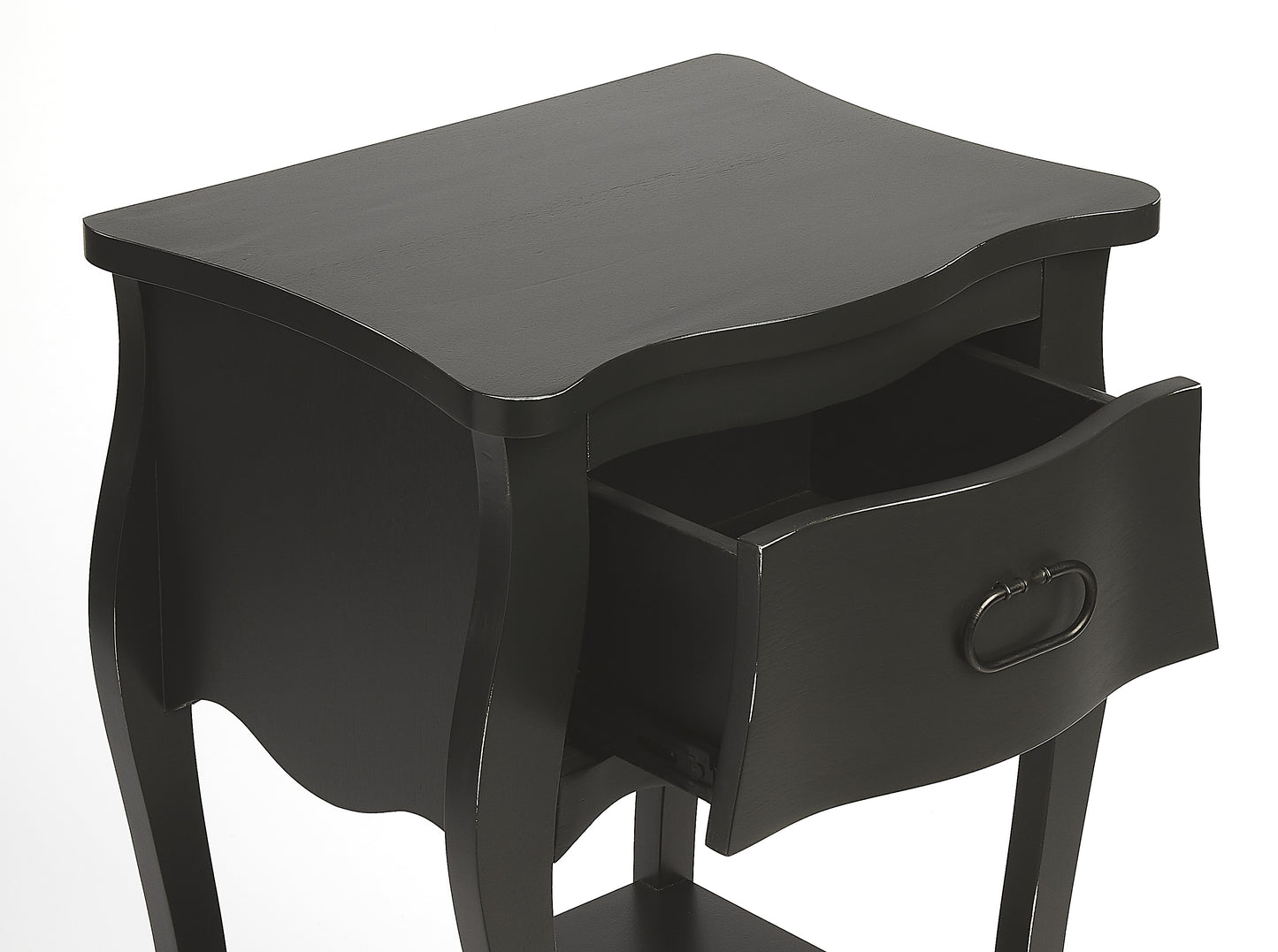 Rochelle 1 Drawer Nightstand in Black 9308295