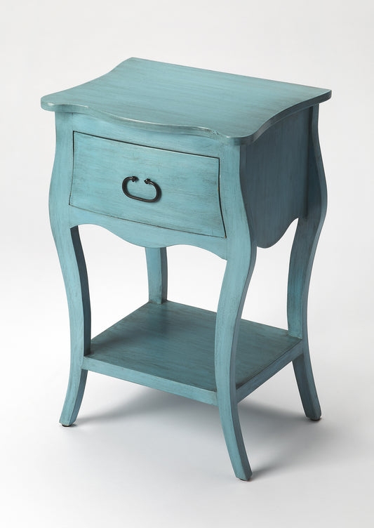 Rochelle 1 Drawer Nightstand in Blue  9308301