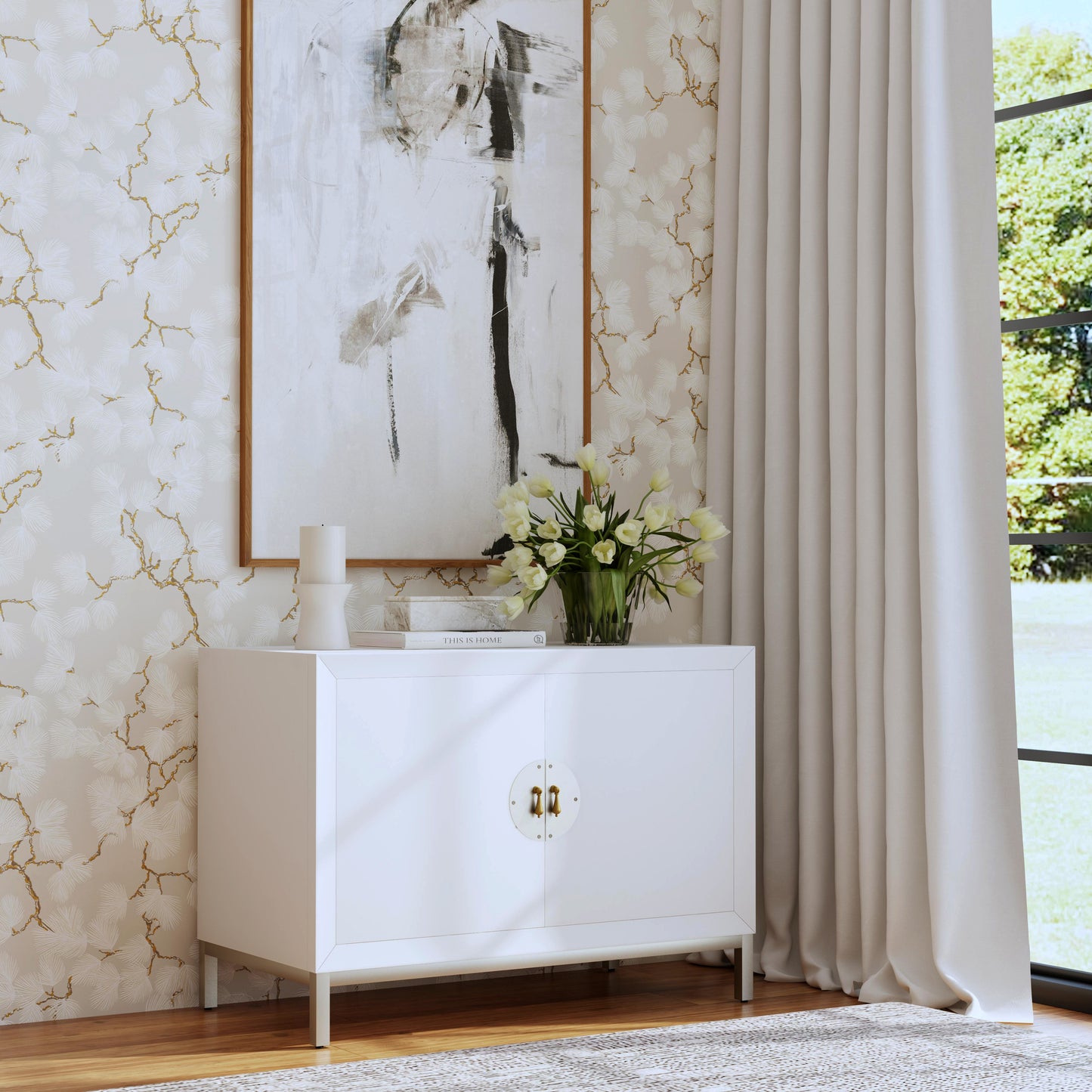 Langer 2- Door Cabinet in White 9333222