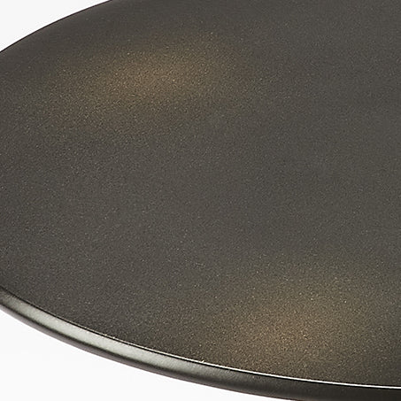 Butler Specialty Company Zora 12 in. W Round Iron Pedestal Base Side Table, Black