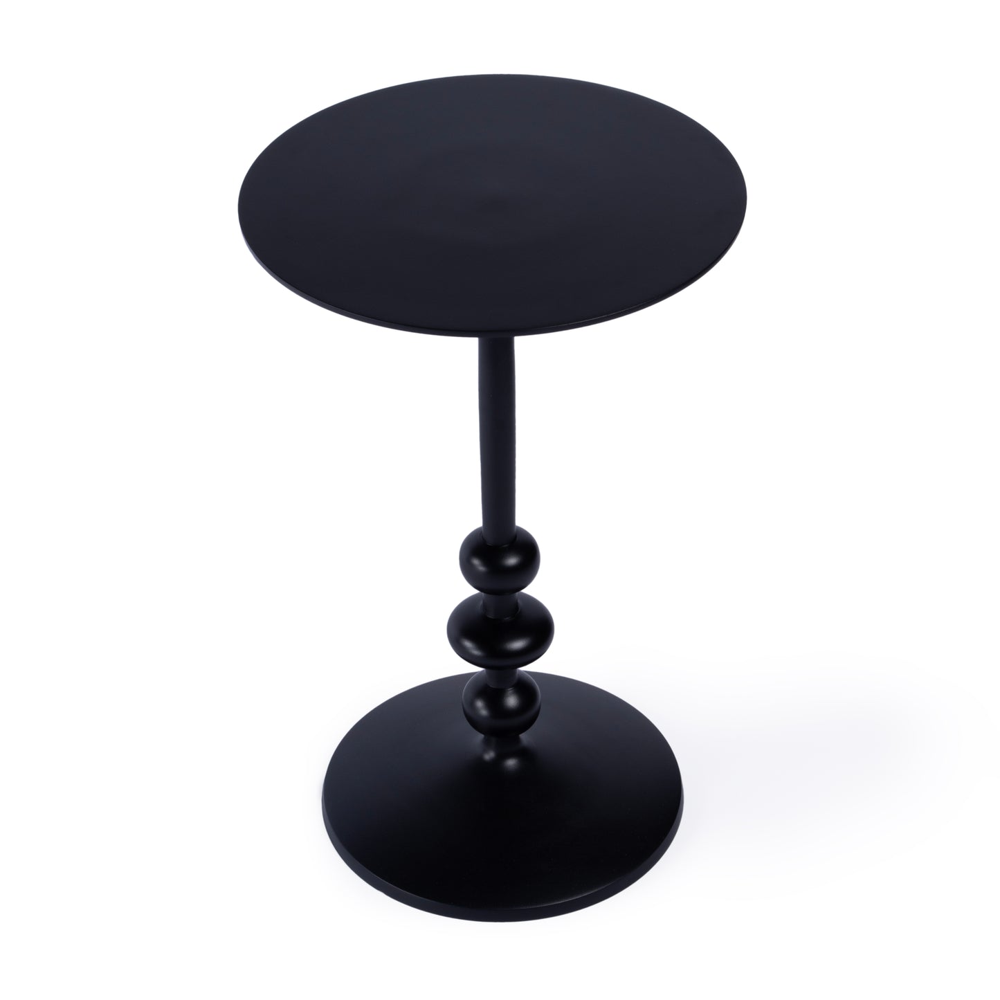 Butler Specialty Company Zora Outdoor 12 in. W Round Pedestal Base Side Table, Black
