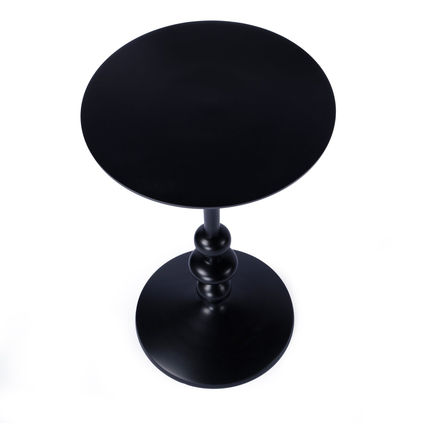 Butler Specialty Company Zora Outdoor 12 in. W Round Pedestal Base Side Table, Black