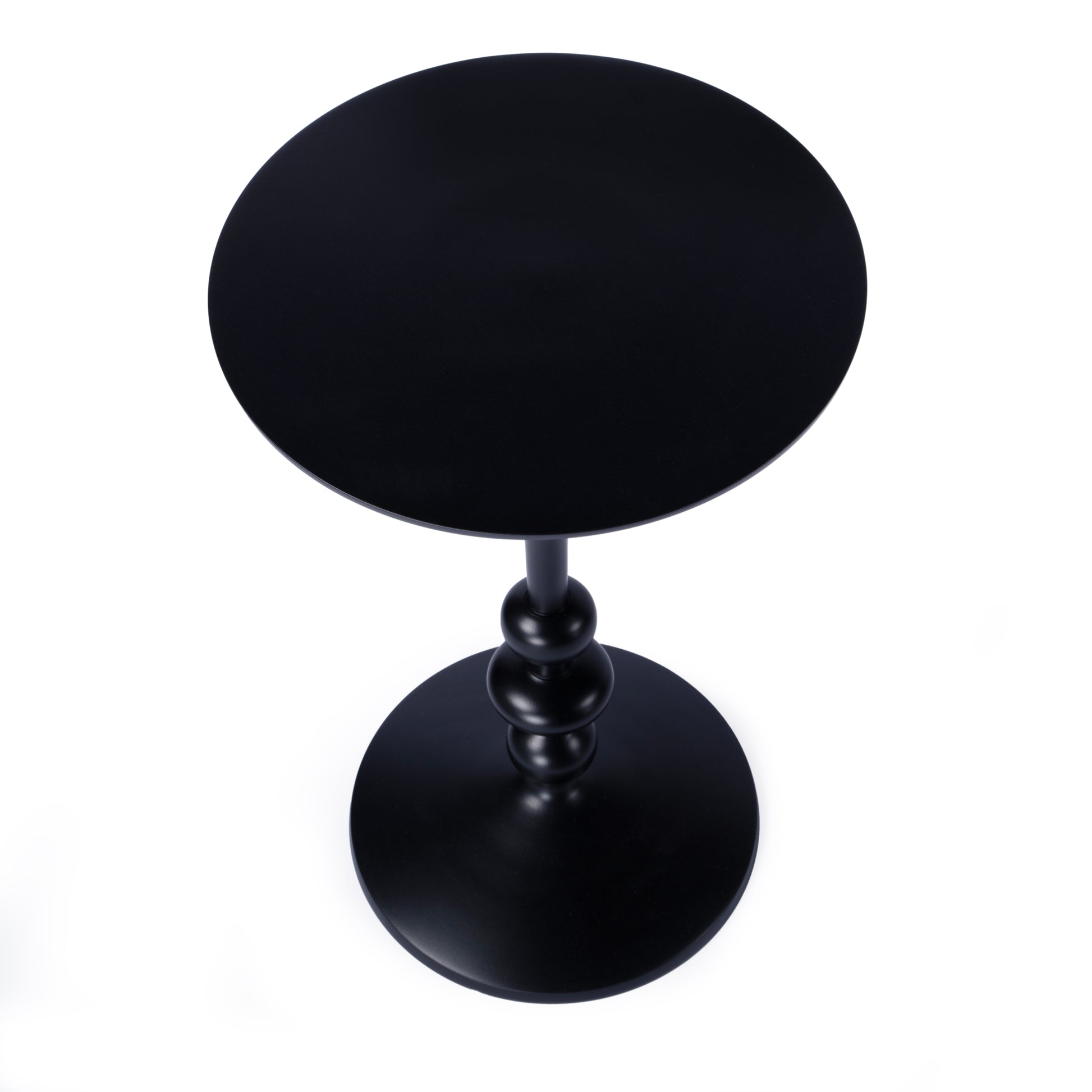 Butler Specialty Company Zora Outdoor 12 in. W Round Pedestal Base Side Table, Black