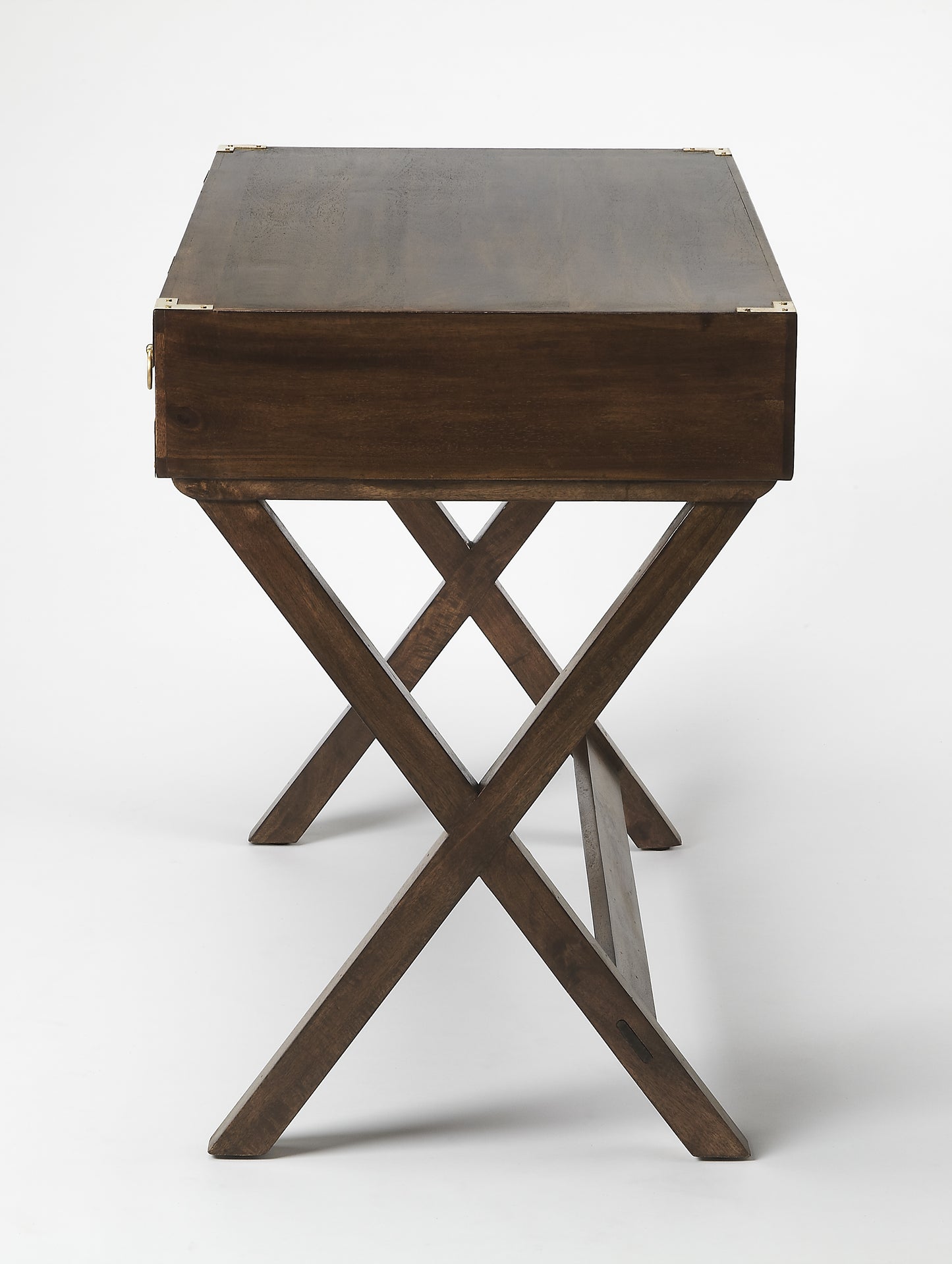 Forster Campaign Writing Desk in Dark Brown 9341354