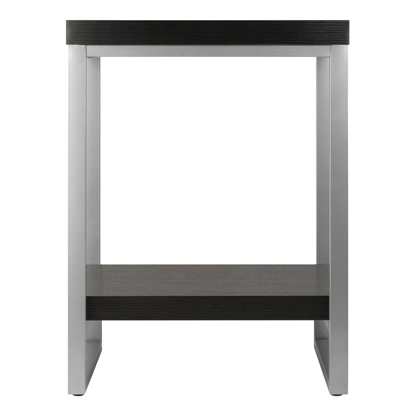 Jared End Table, Gray and Espresso