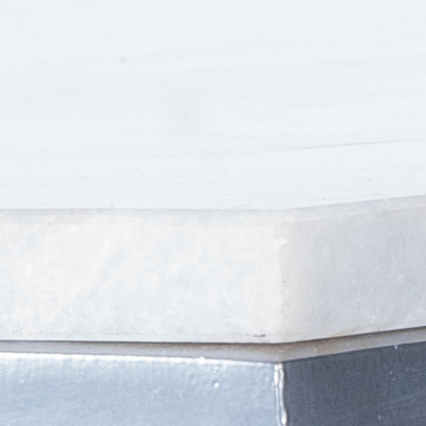 Lawler Marble C- Side Table in Silver,White 9349220