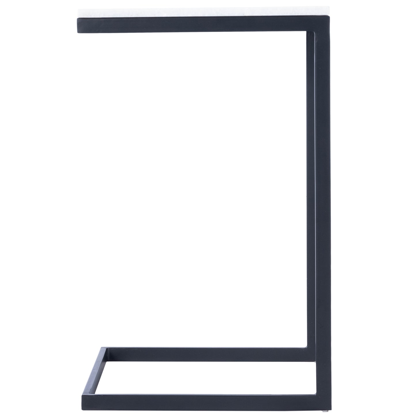 Lawler Marble C- Side Table in Black,White 9349295