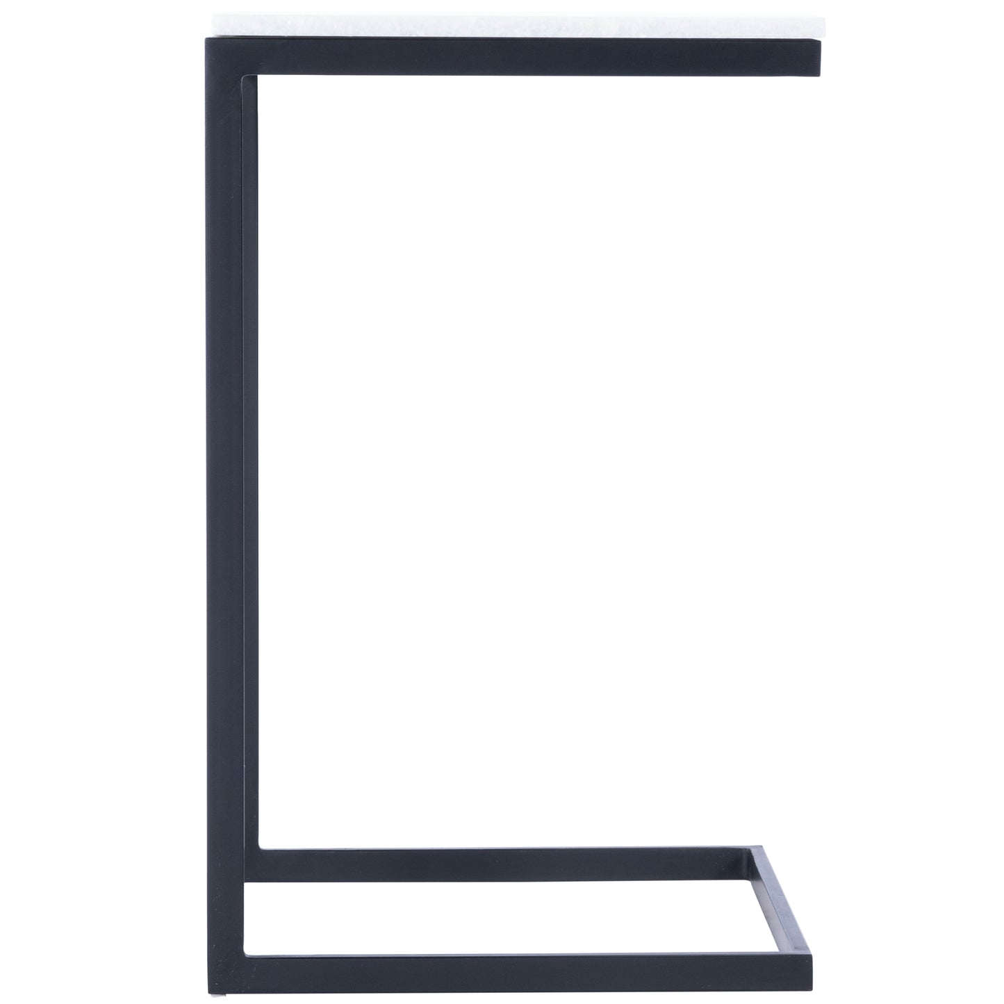 Lawler Marble C- Side Table in Black,White 9349295