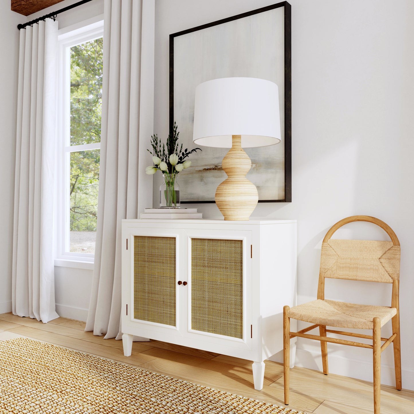 Hyannis Console Cabinet in White 9360304