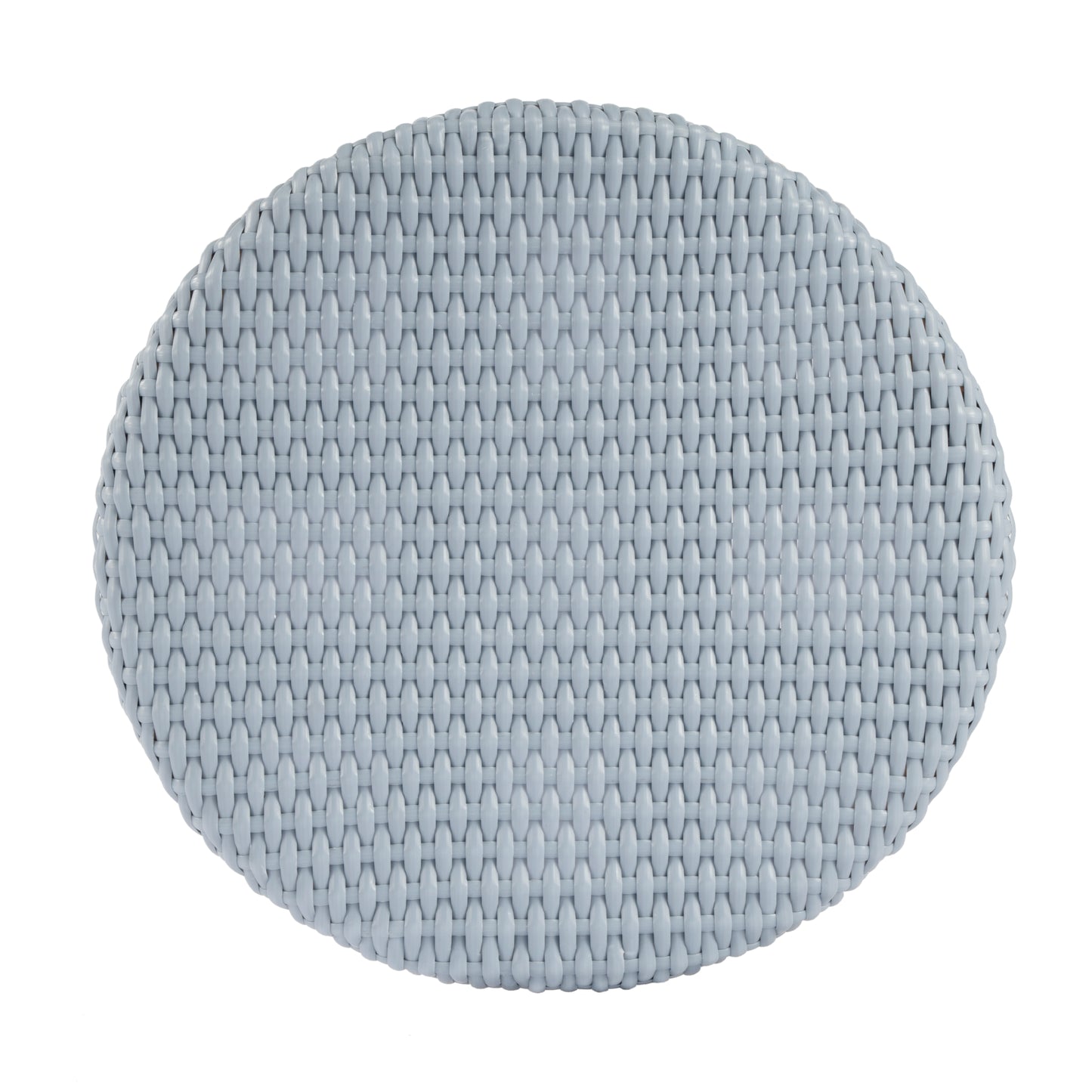 Tobias Round Rattan 30" Bar Stool in Baby Blue 9370341
