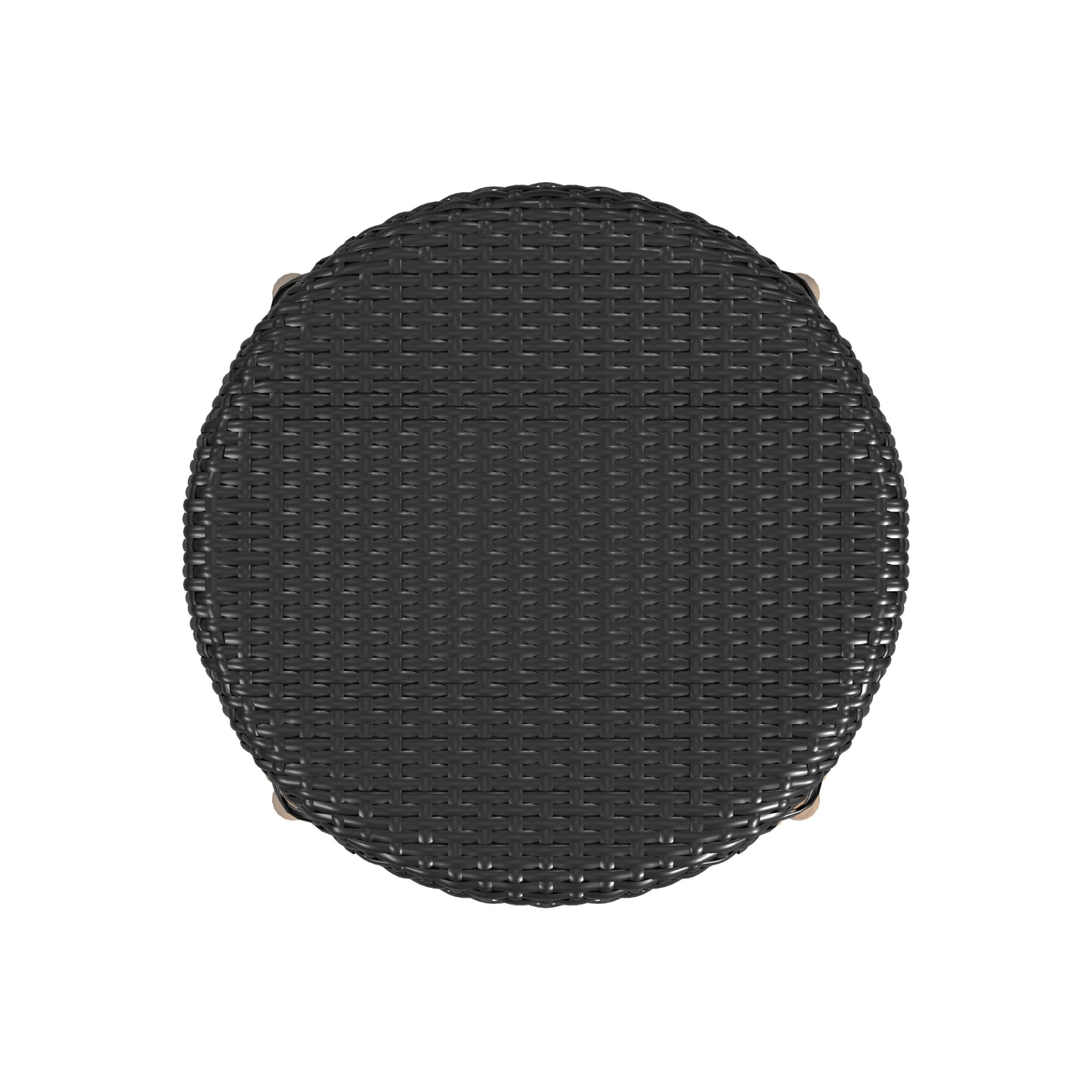 Tobias Rattan Round 24" Counter Stool in Black 9371425
