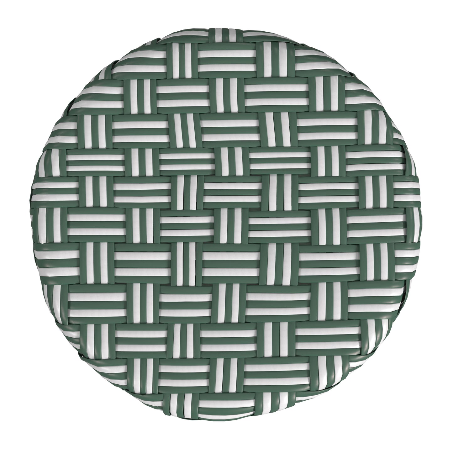 Tobias Rattan Round 24" Counter Stool in Green 9371467