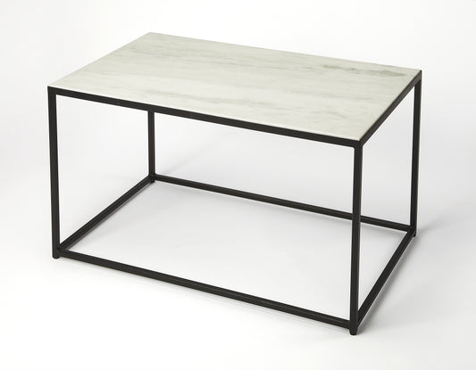 Phinney Marble & Metal Coffee Table in Multi-Color 9386389