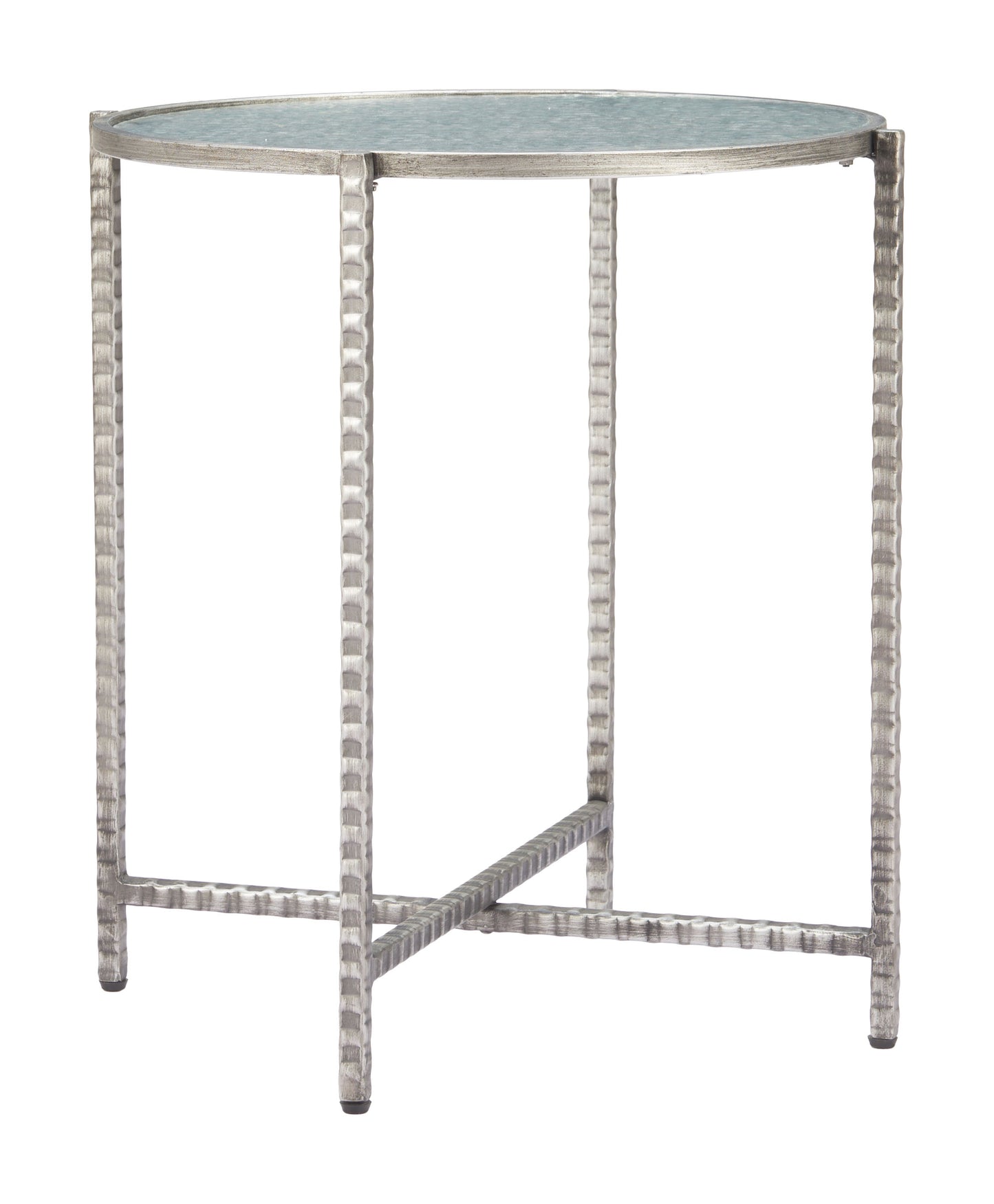 Vetro Side Table Silver - 4