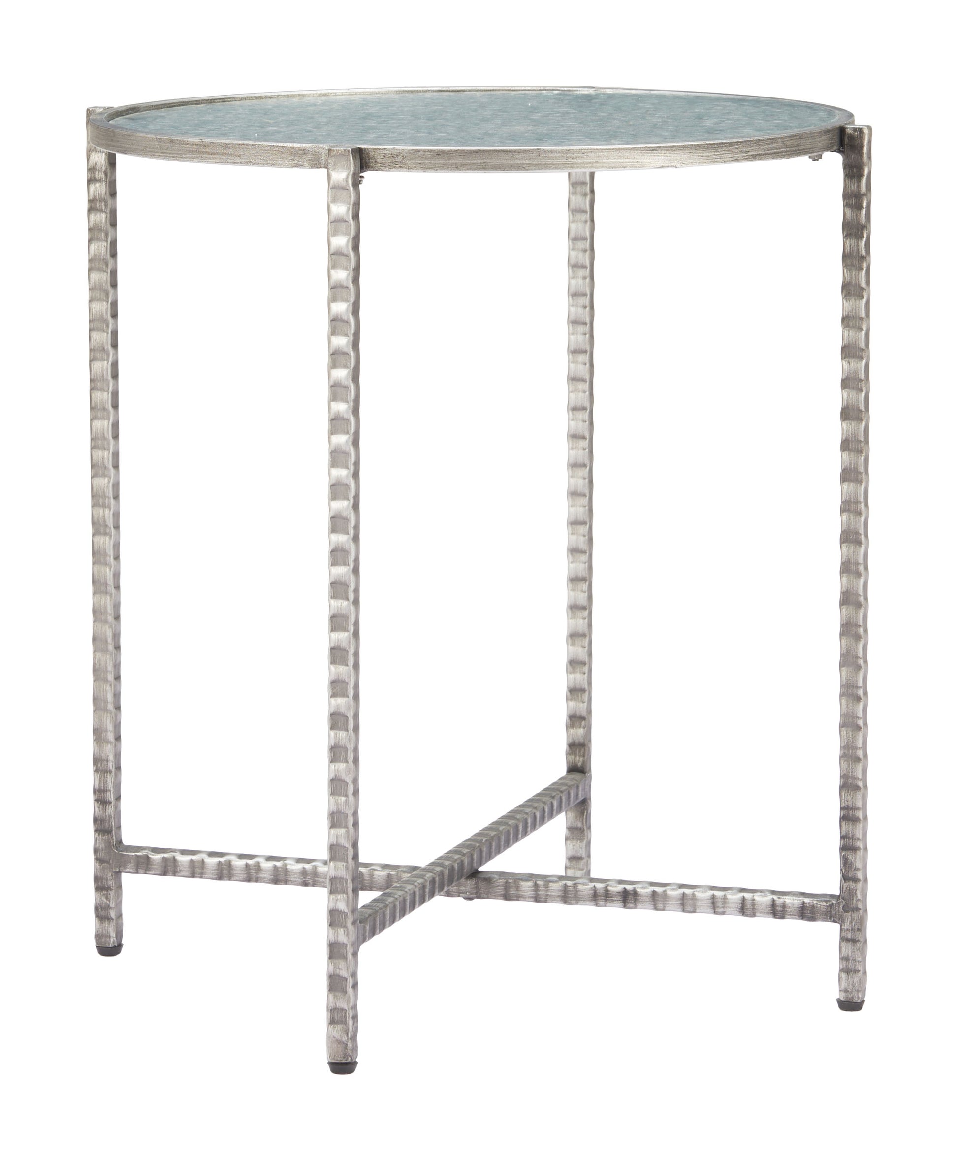 Vetro Side Table Silver - 4