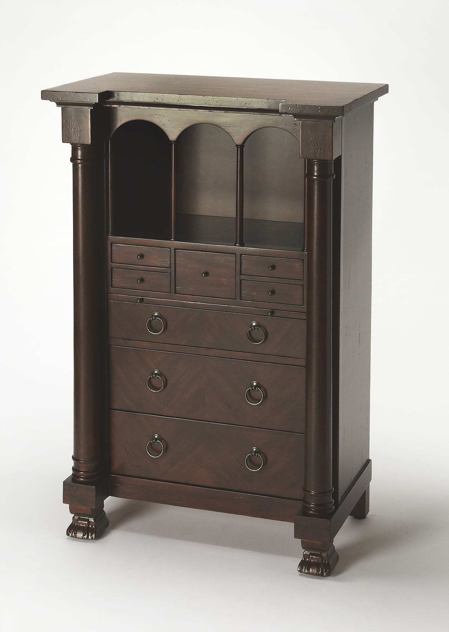 Castle Heirloom Secretary in Dark Brown 9400347