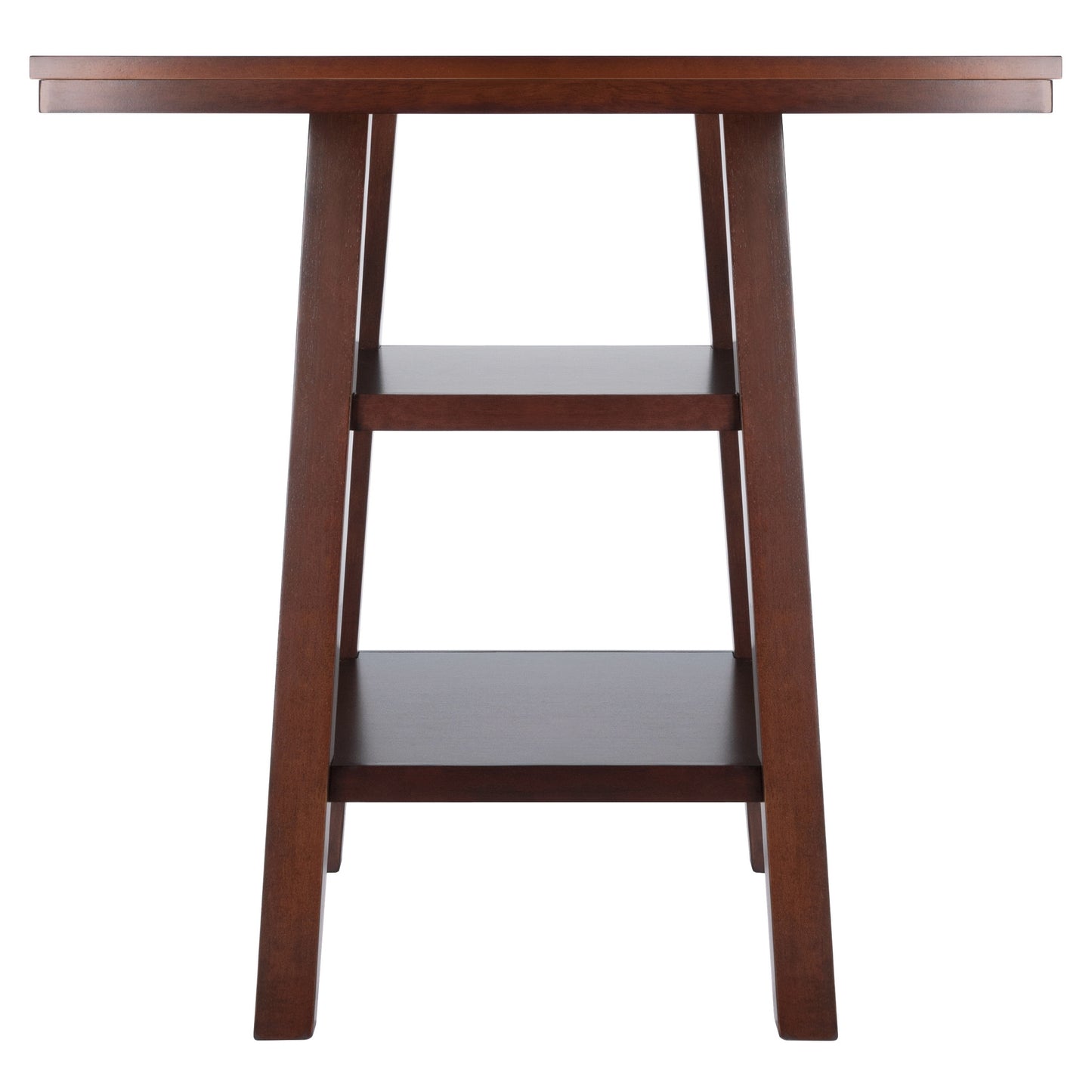 Orlando High Table with Shelves, Walnut