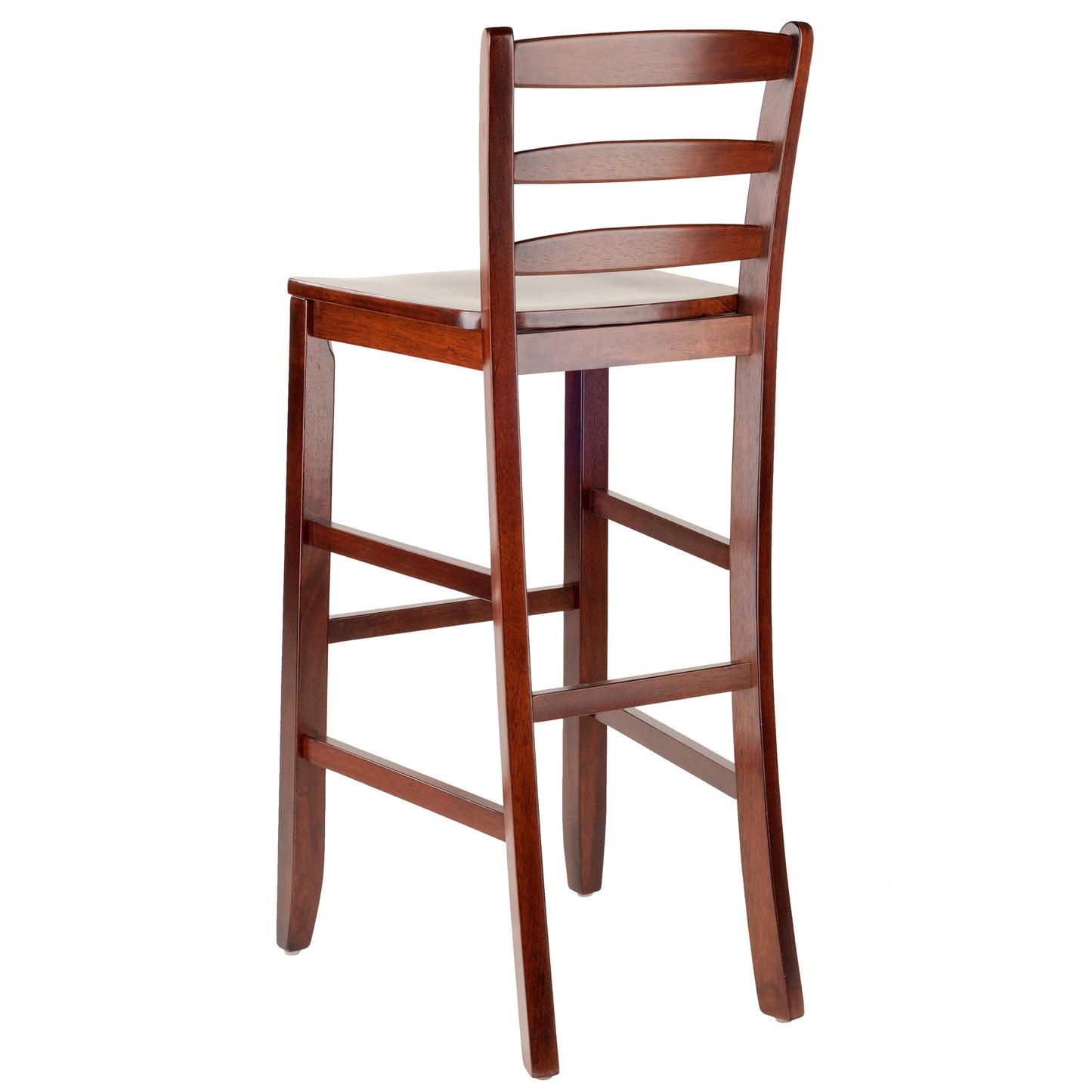 Benjamin 2-Pc Ladder-back Bar Stool Set, Walnut