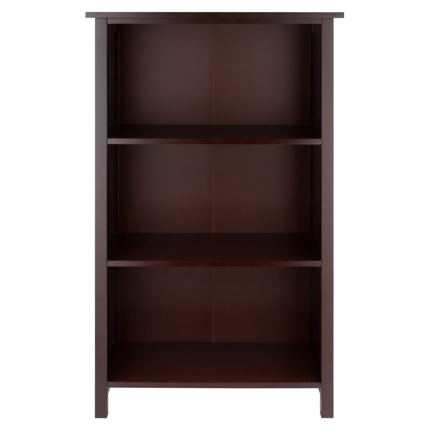 Milan 3-Section Bookshelf, Walnut
