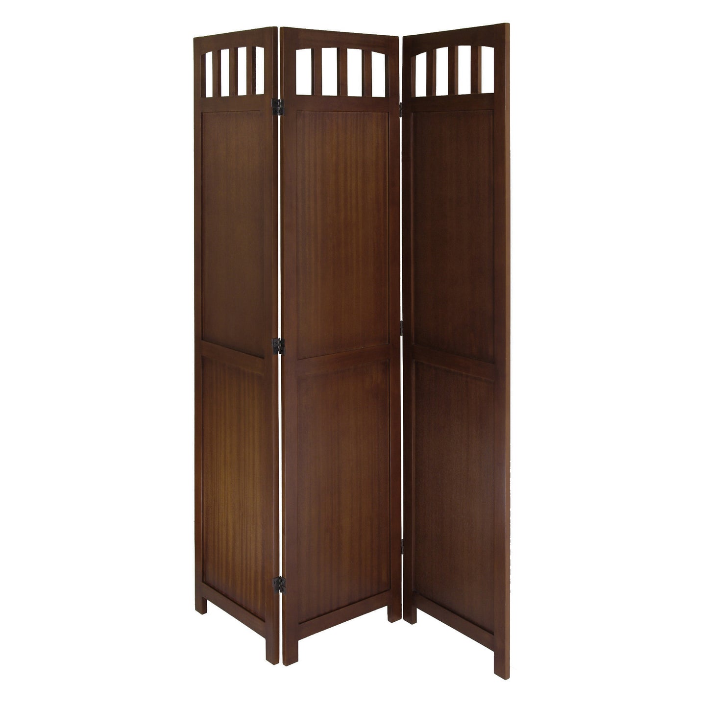 William Folding Screen Divider, Walnut