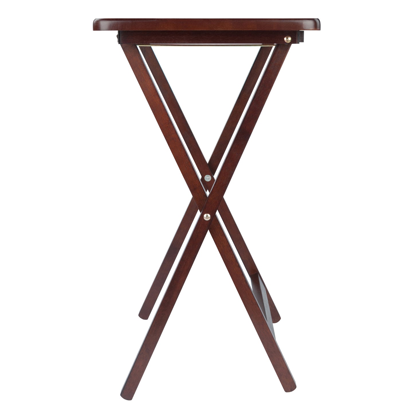 Alex 4-Pc Snack Table Set, Walnut