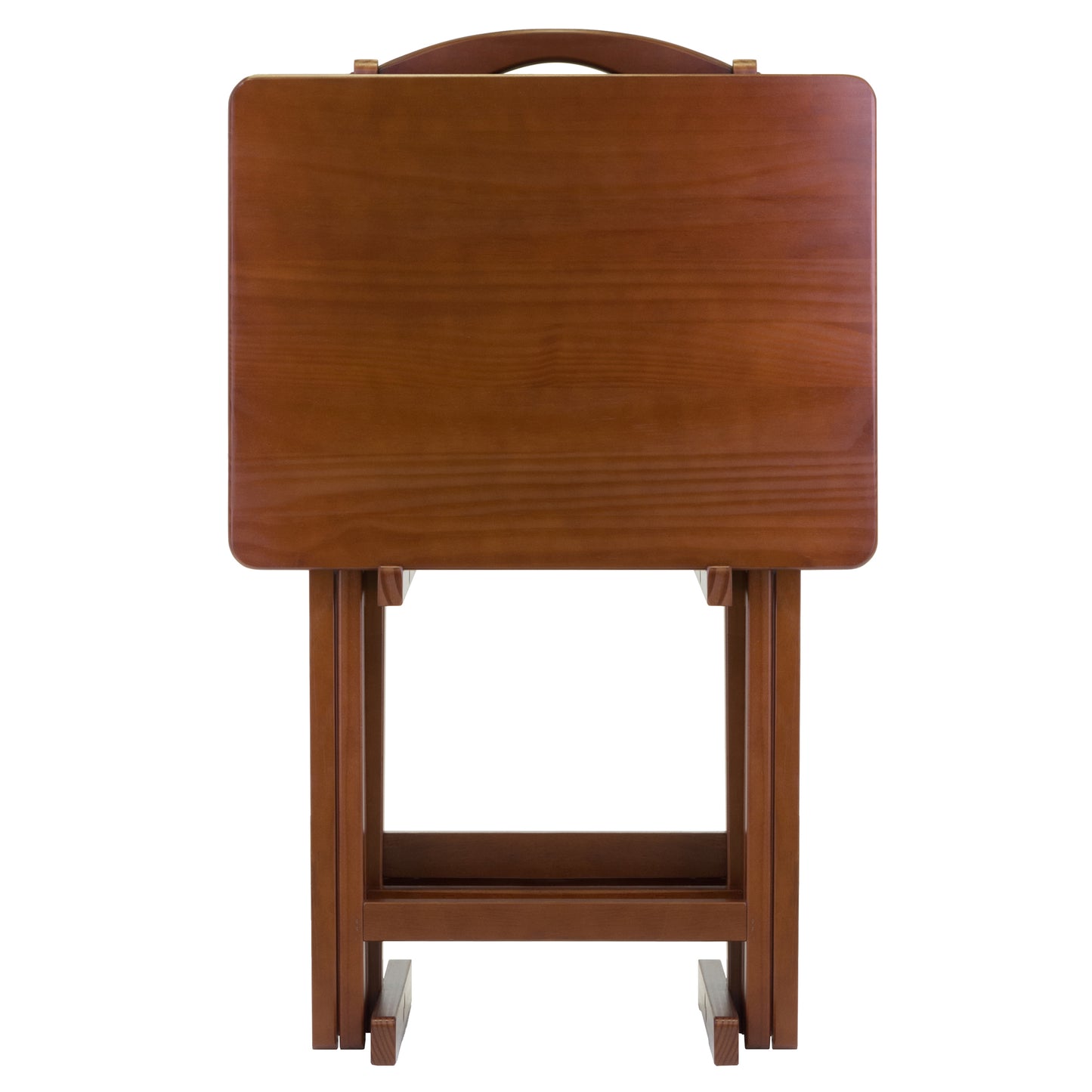 Alex 5-Pc Snack Table Set, Walnut