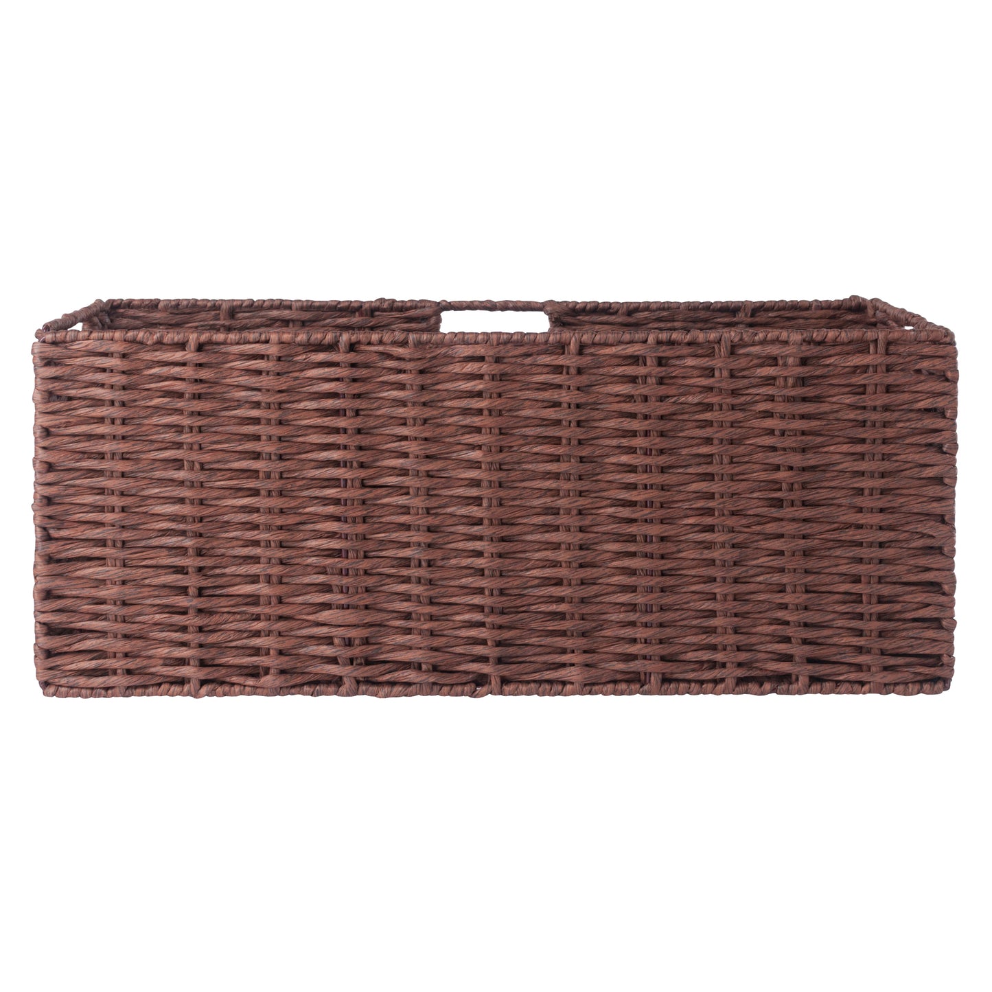 Tessa 3-Pc Foldable Woven Rope Basket Set, Walnut
