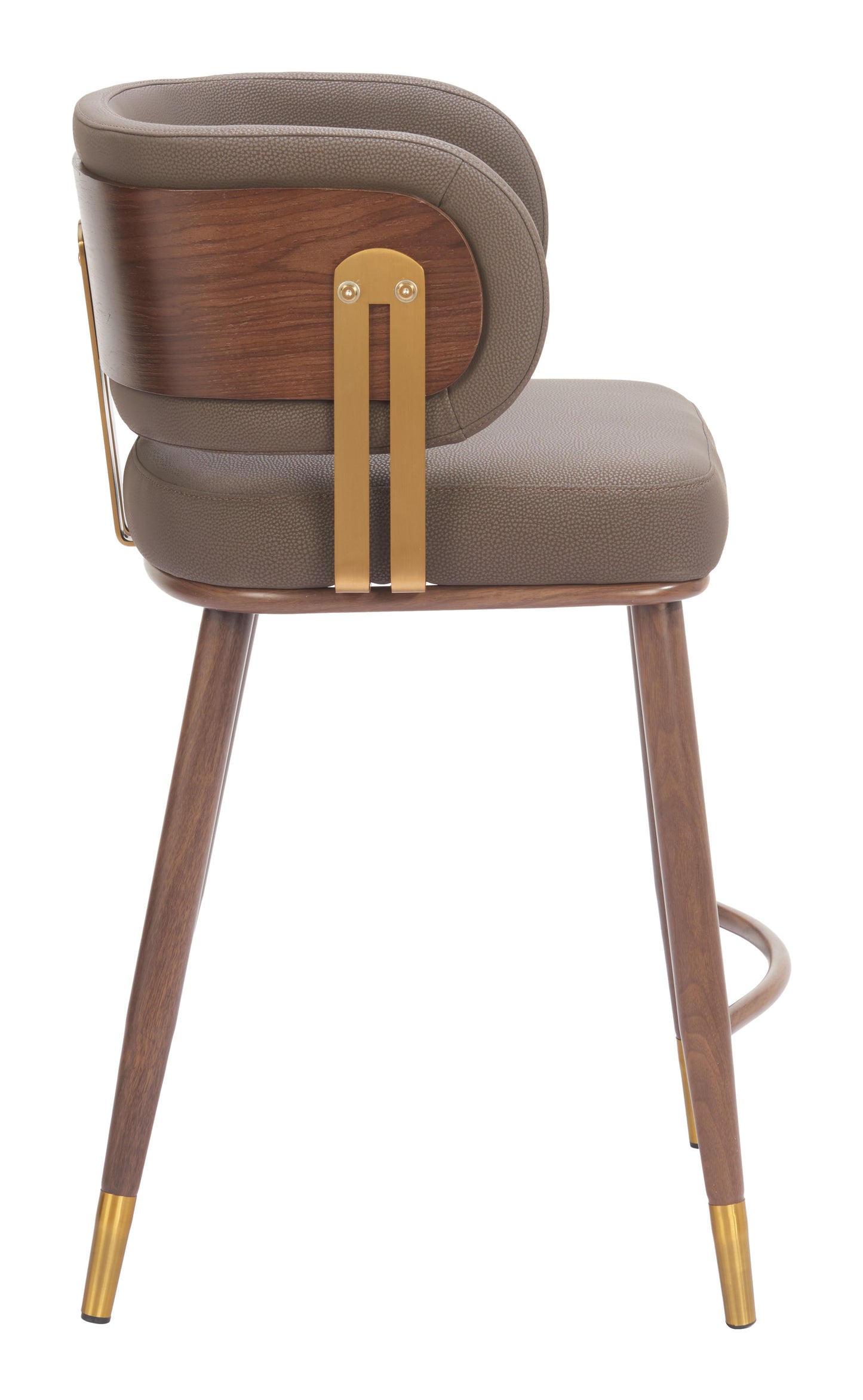 Brew Counter Stool Brown & Walnut - 2