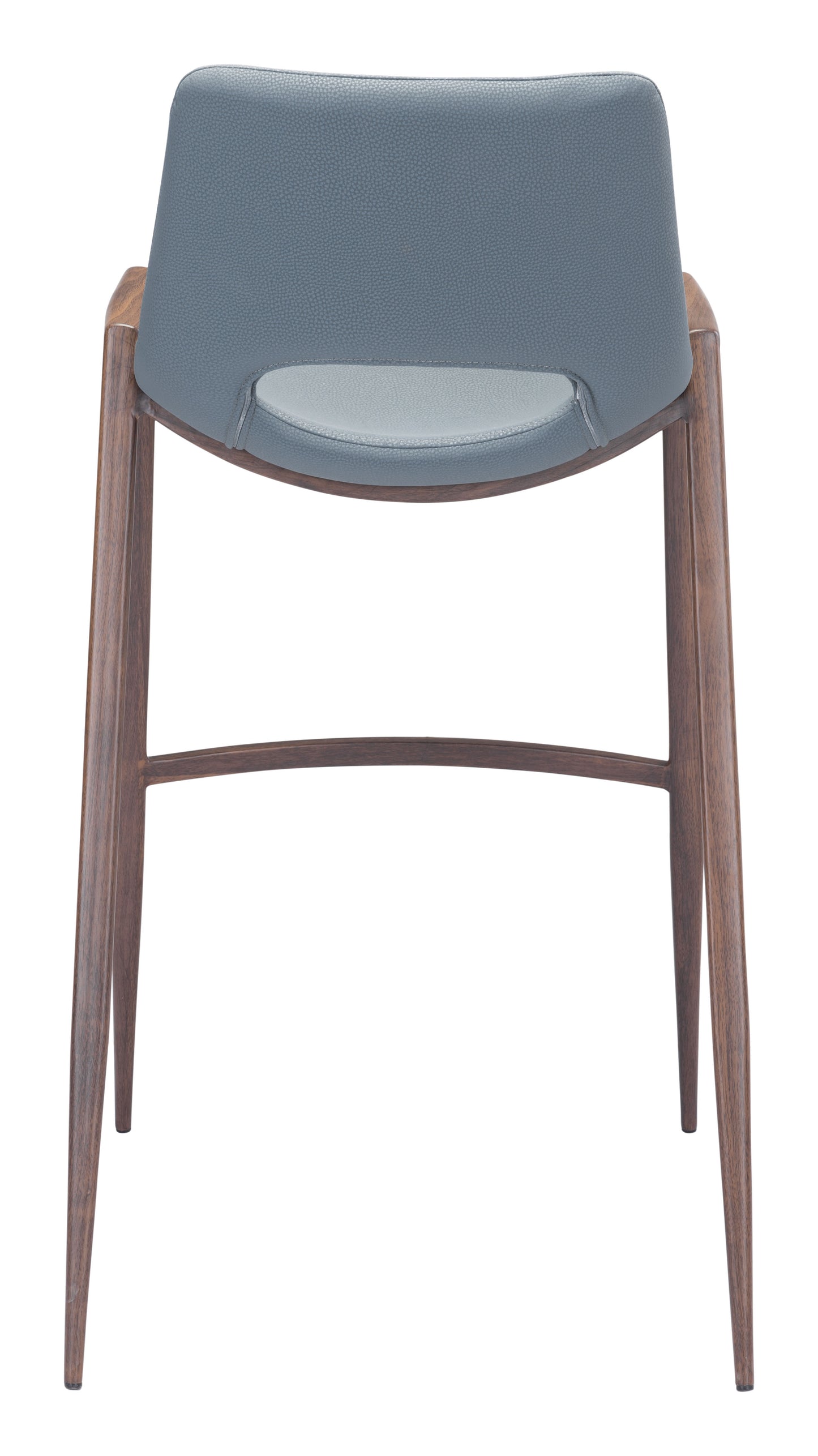 Desi Barstool (Set of 2) Blue & Walnut