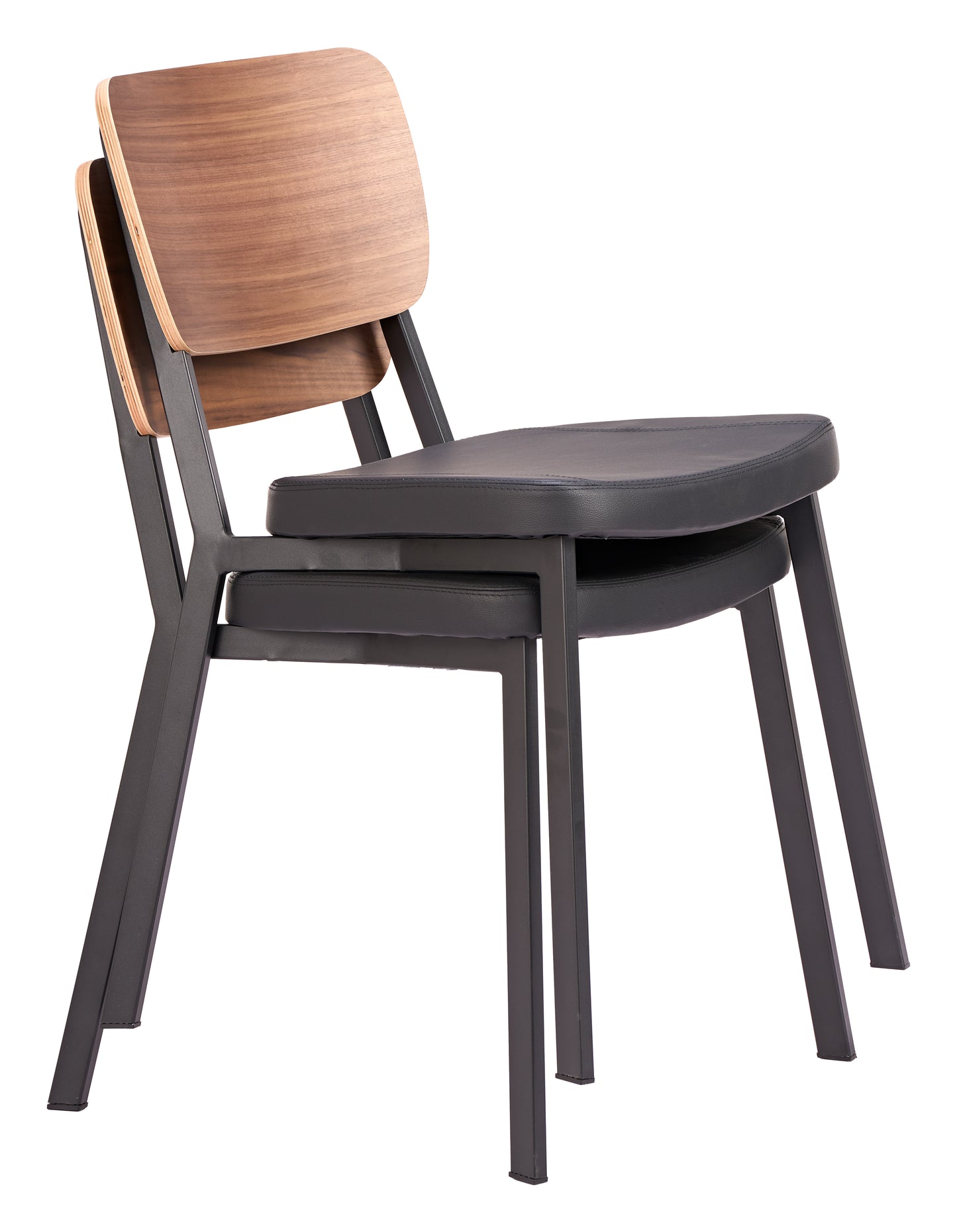 Ardenne Dining Chair (Set of 4) Black & Brown - 7