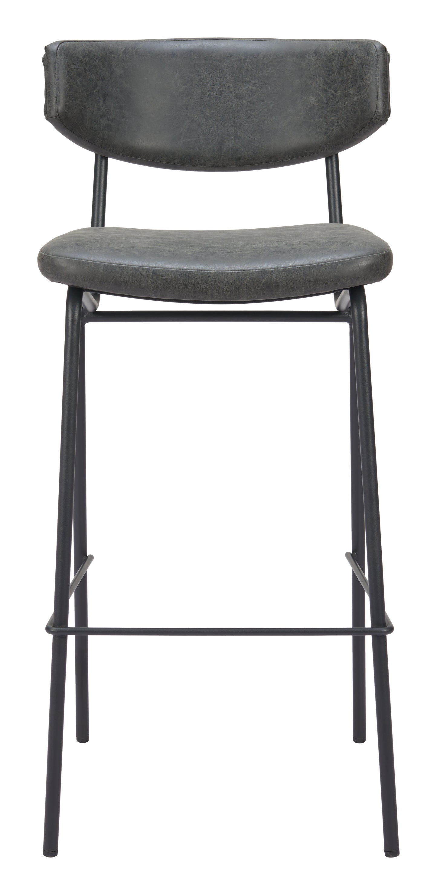 Charon Barstool (Set of 2) Vintage Black - 3