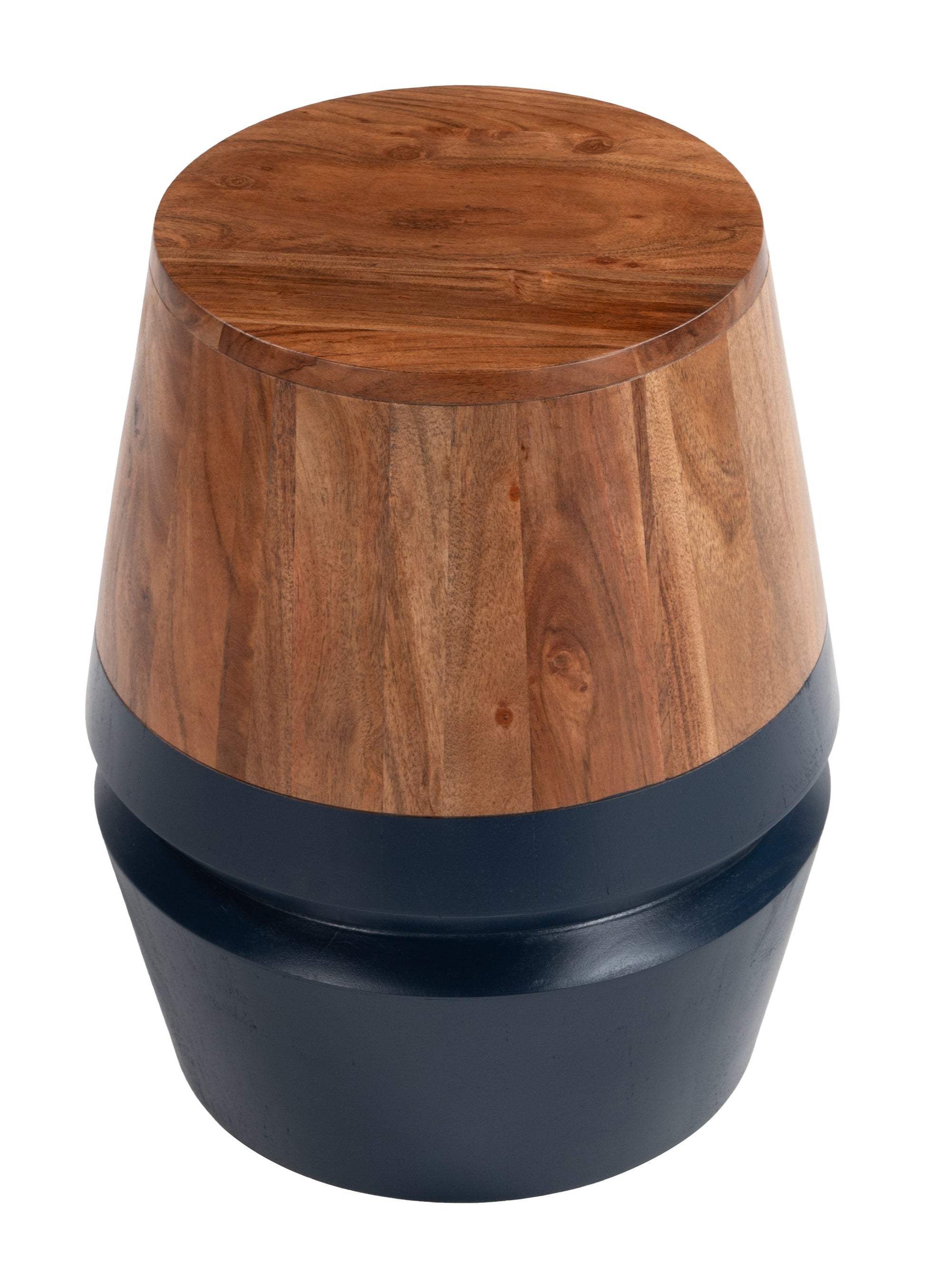 Tornos Side Table Walnut & Deep Blue - 3