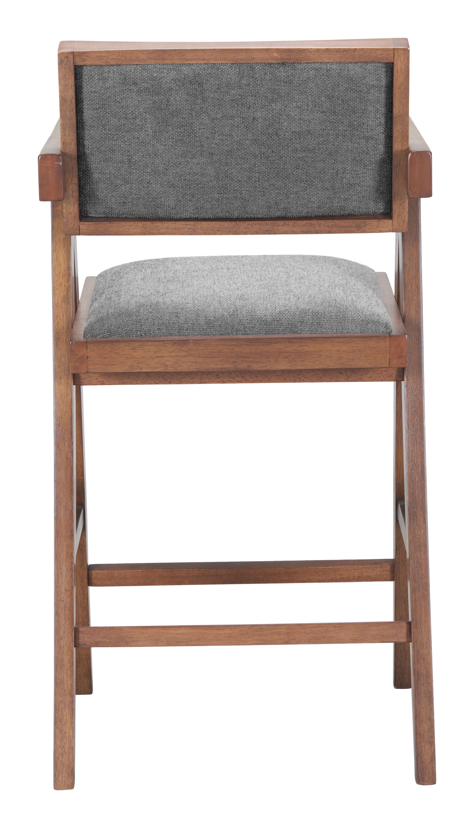 Delhi Counter Stool (Set of 2) Gray & Walnut - 4