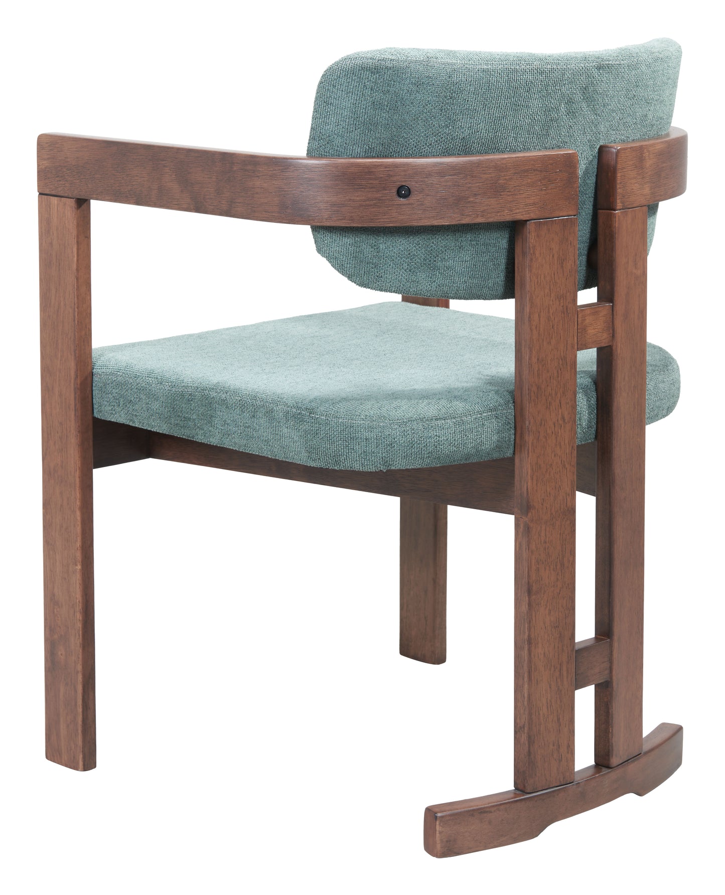 Poly Dining Chair Moss Gray & Walnut - 5