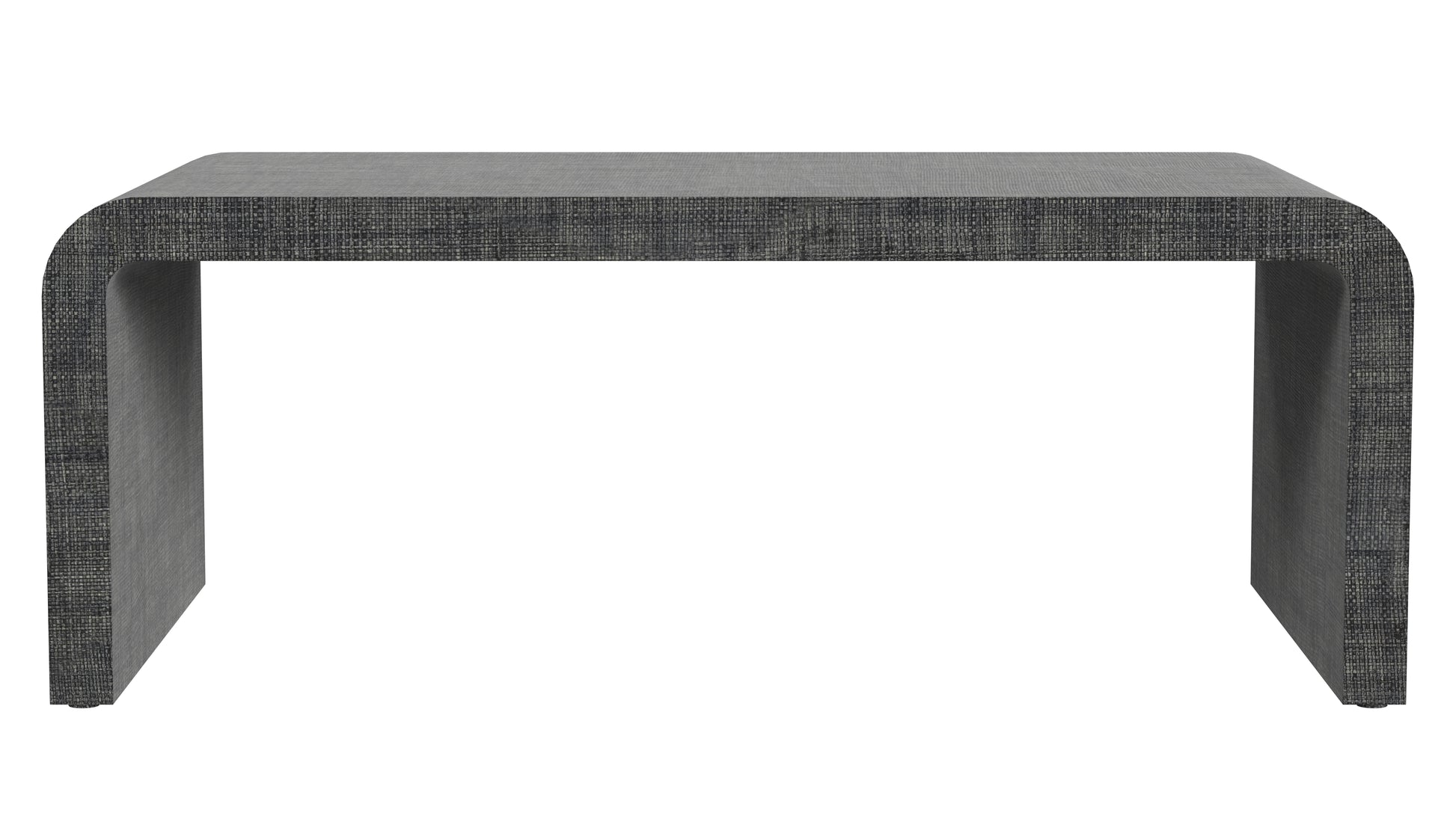 Butler Specialty Company Chatham 48 in. W Raffia Waterfall Coffee Table, Charcoal