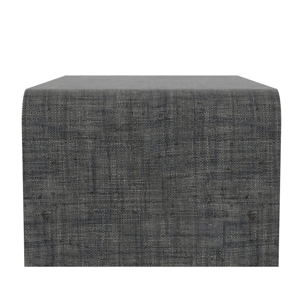 Butler Specialty Company Chatham 48 in. W Raffia Waterfall Coffee Table, Charcoal