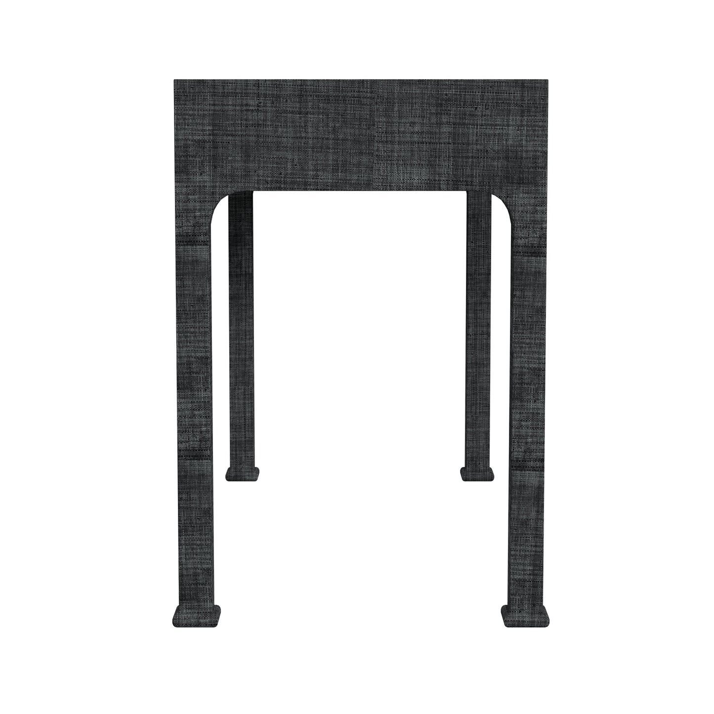 Butler Specialty Company Chatham 47 in. W Rectangular Raffia and Wood 2 Drawer Desk, Charcoal