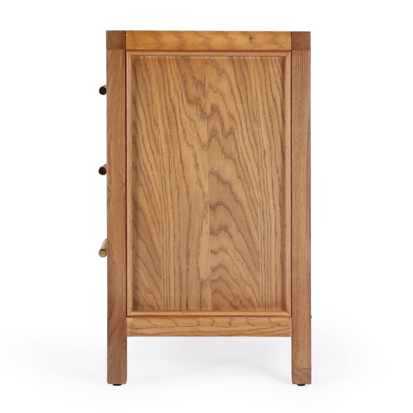Butler Specialty Company Mesa 25 in. W Rectangular Cane and Solid Wood  3 Drawer Nightstand, Natural
