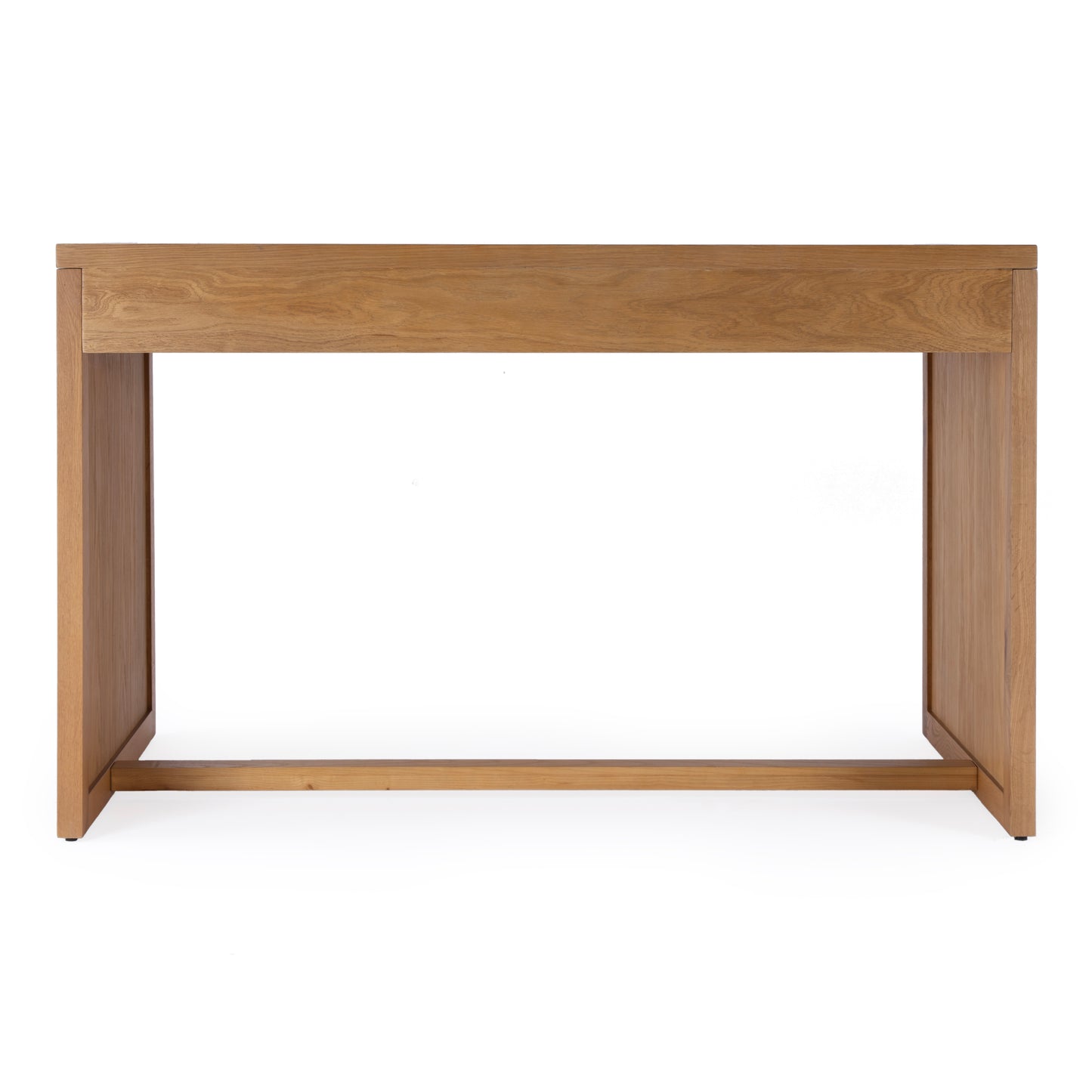 Butler Specialty Company Mesa 48 in. W Rectangular Cane and Wood 3 Drawer Writing Desk, Natural