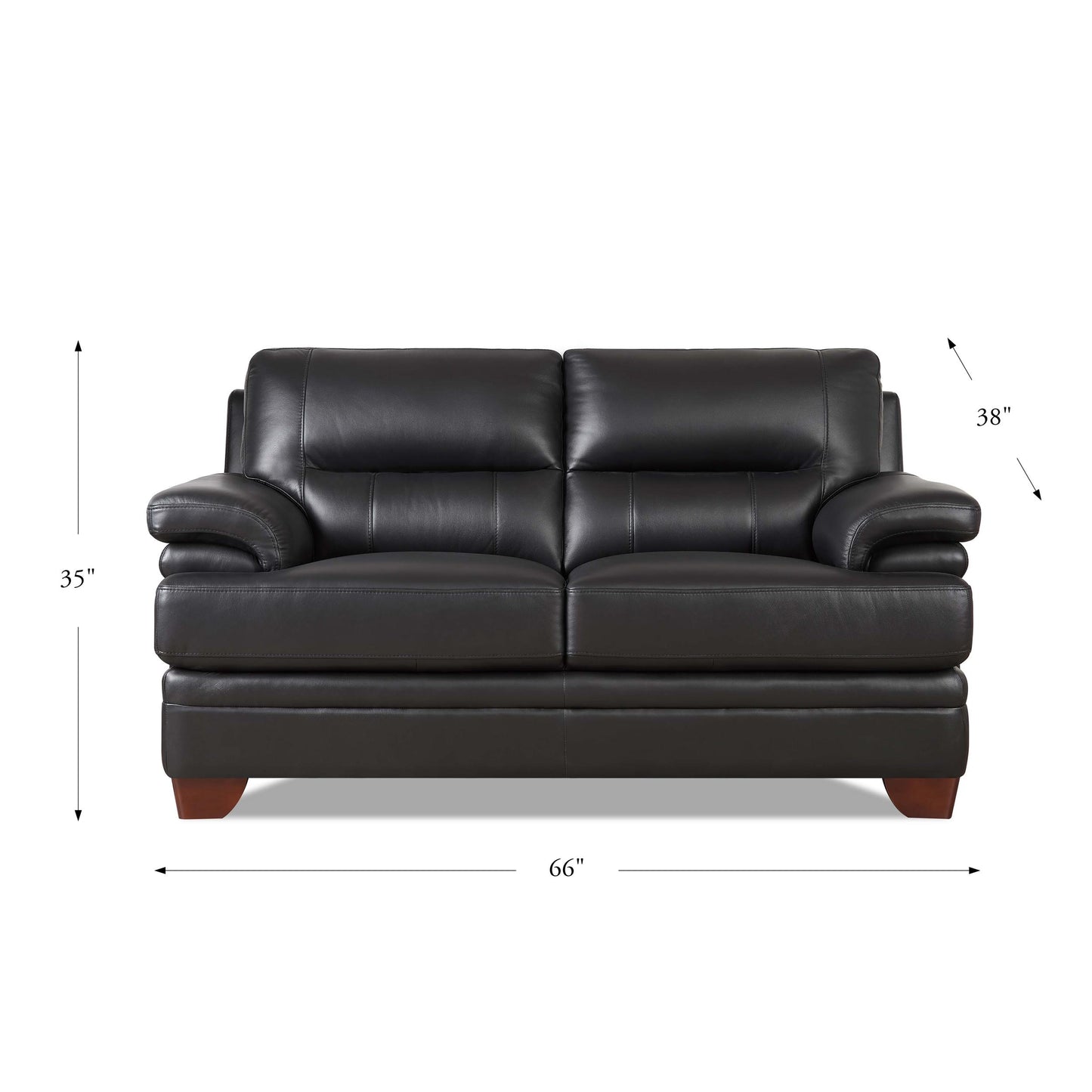 Luxor Loveseat Black
