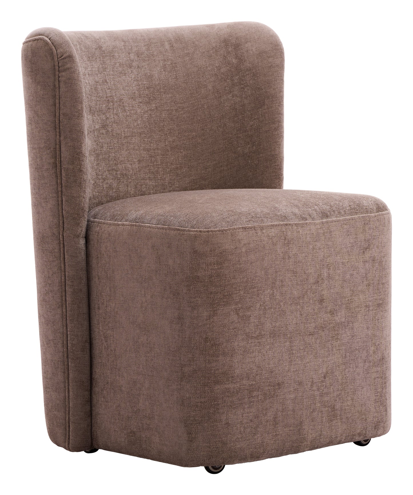 Bambun Dining Chair with Wheels Taupe - 6