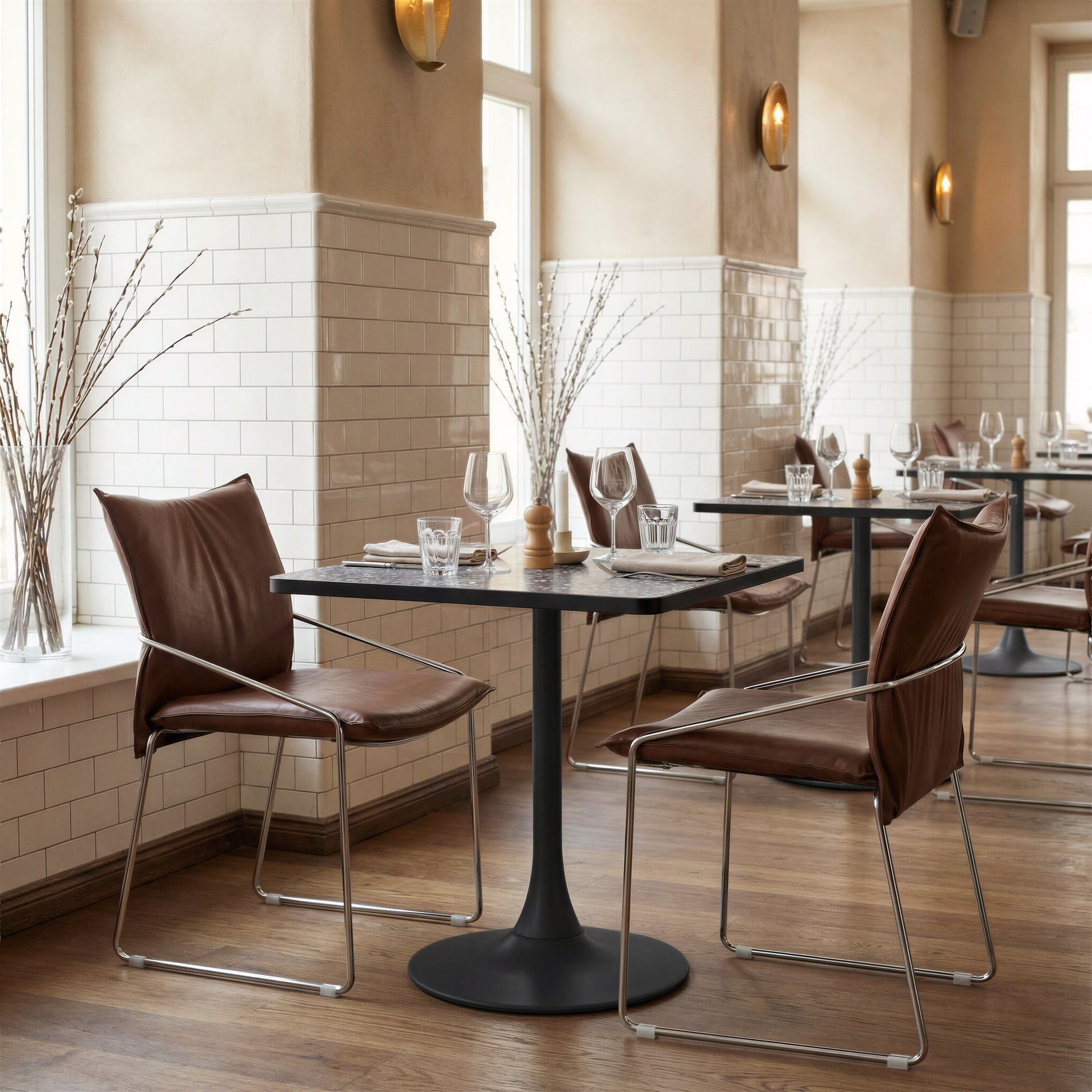 Pola Dining Chair (Set of 2) Brown - 8