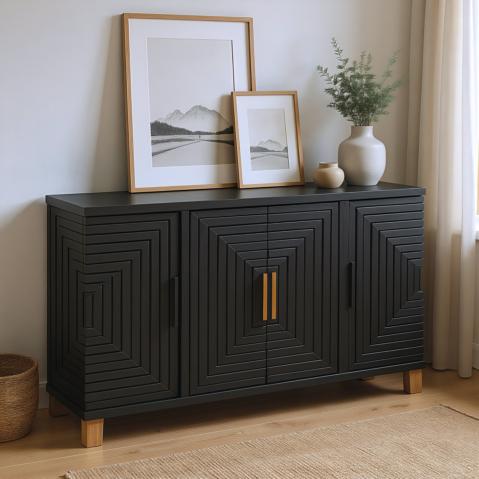 Trazo Cabinet Black - 9