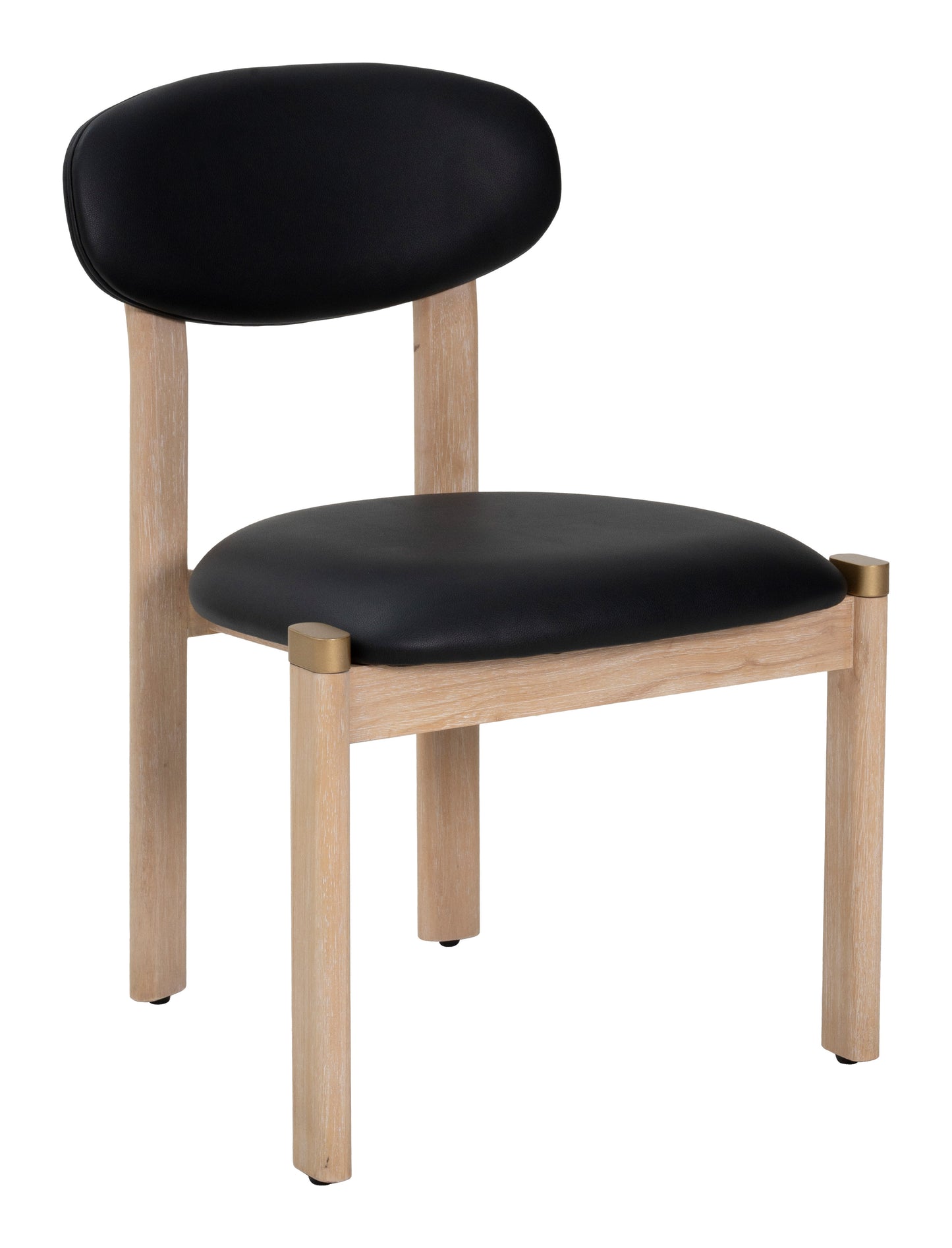 Rilou Dining Chair (Set of 2) Black & Natural