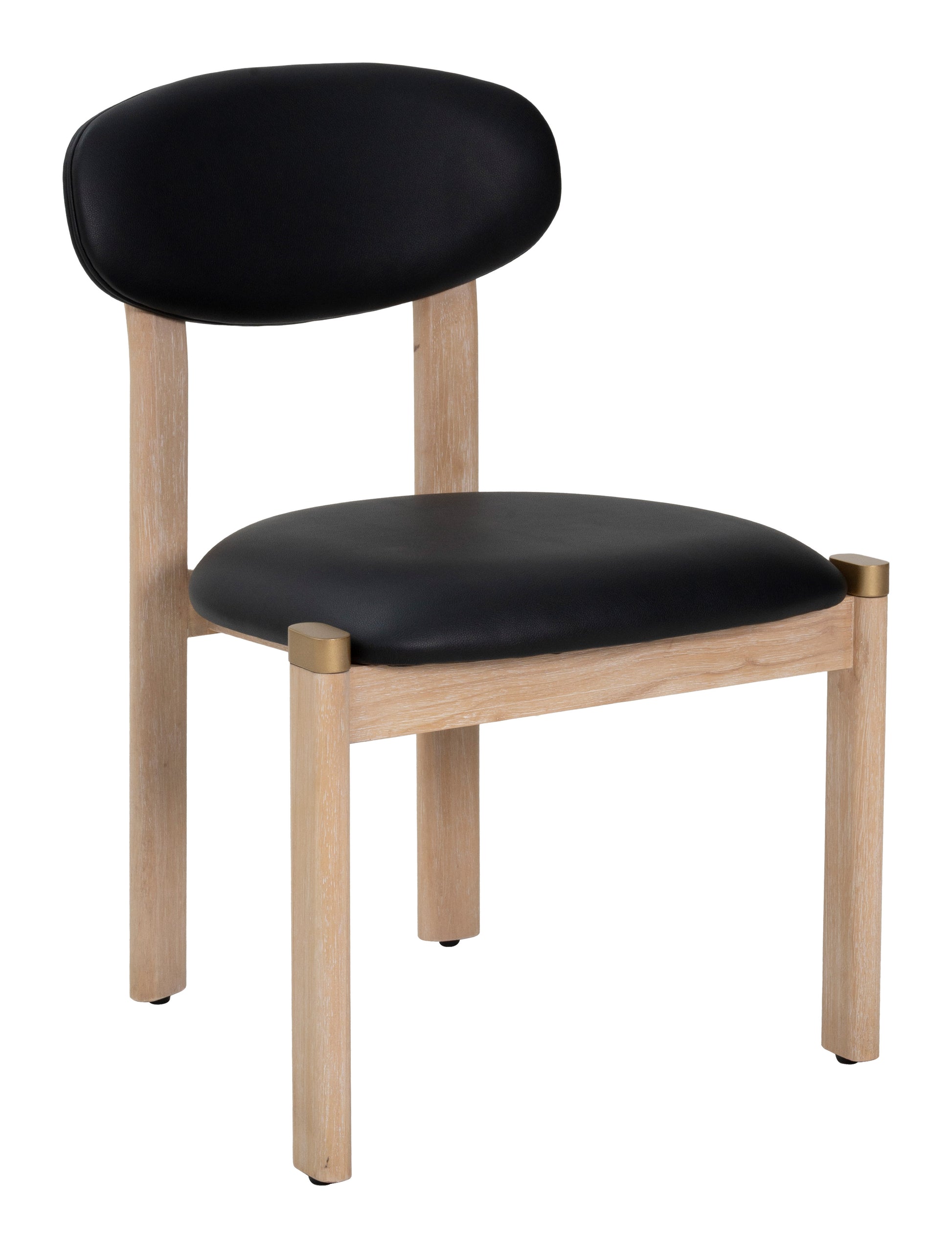 Rilou Dining Chair (Set of 2) Black & Natural